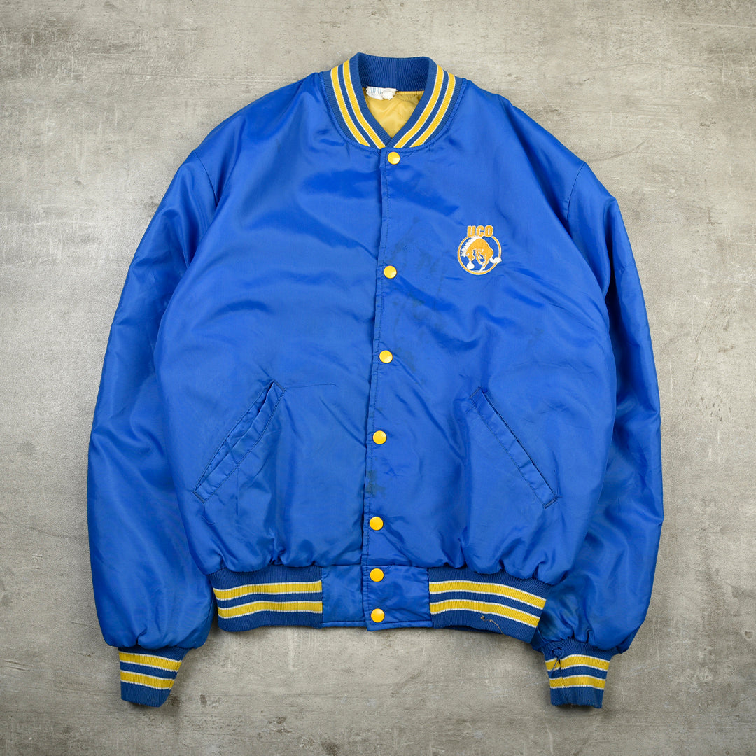 HOWE ATHLETICS VINTAGE NYLON VARSITY JACKET - M/L