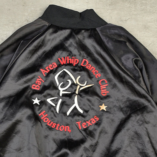 VARSITY JACKET MADE IN USA BAY AREA WHIP DANCE BLACK - XL