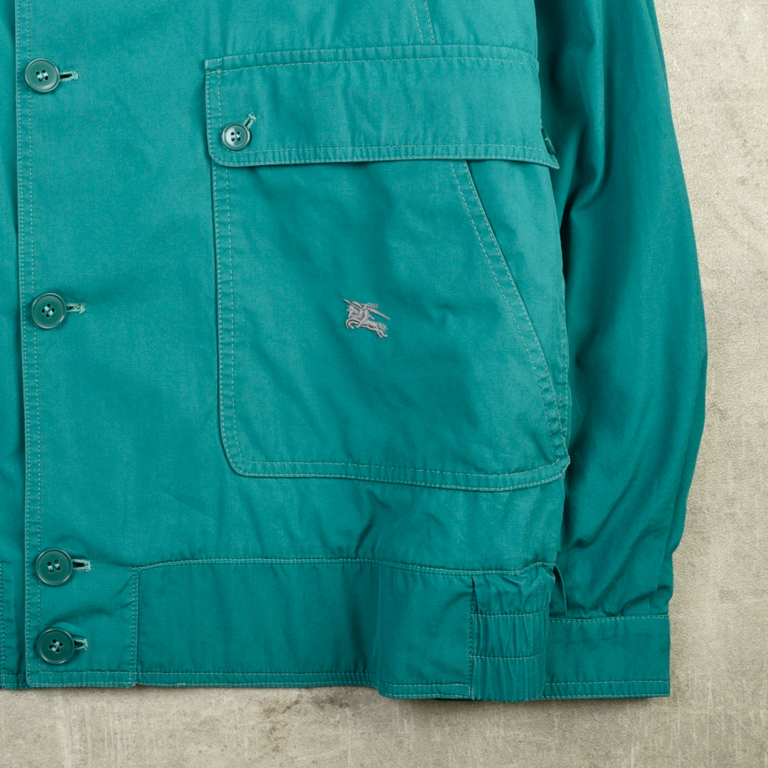 VINTAGE COTTON HARRINGTON JACKET GREEN - XL/XXL