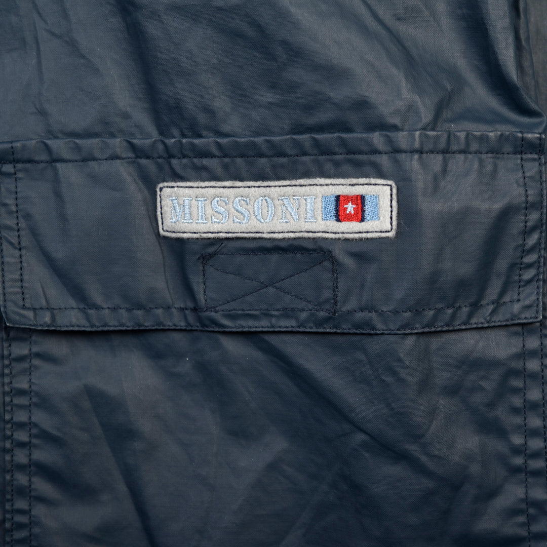 WAXED RAINPROOF JACKET BLUE - SMALL