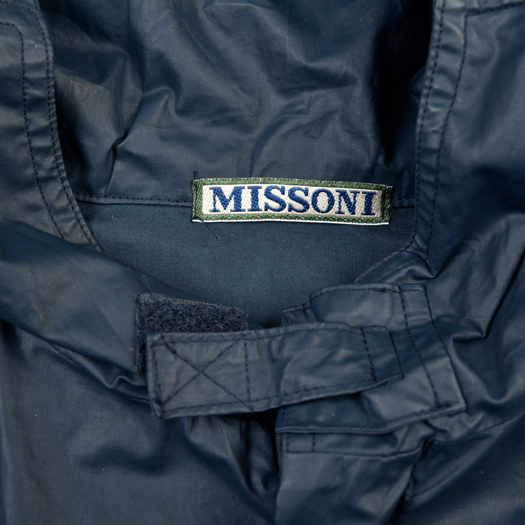 WAXED RAINPROOF JACKET BLUE - SMALL