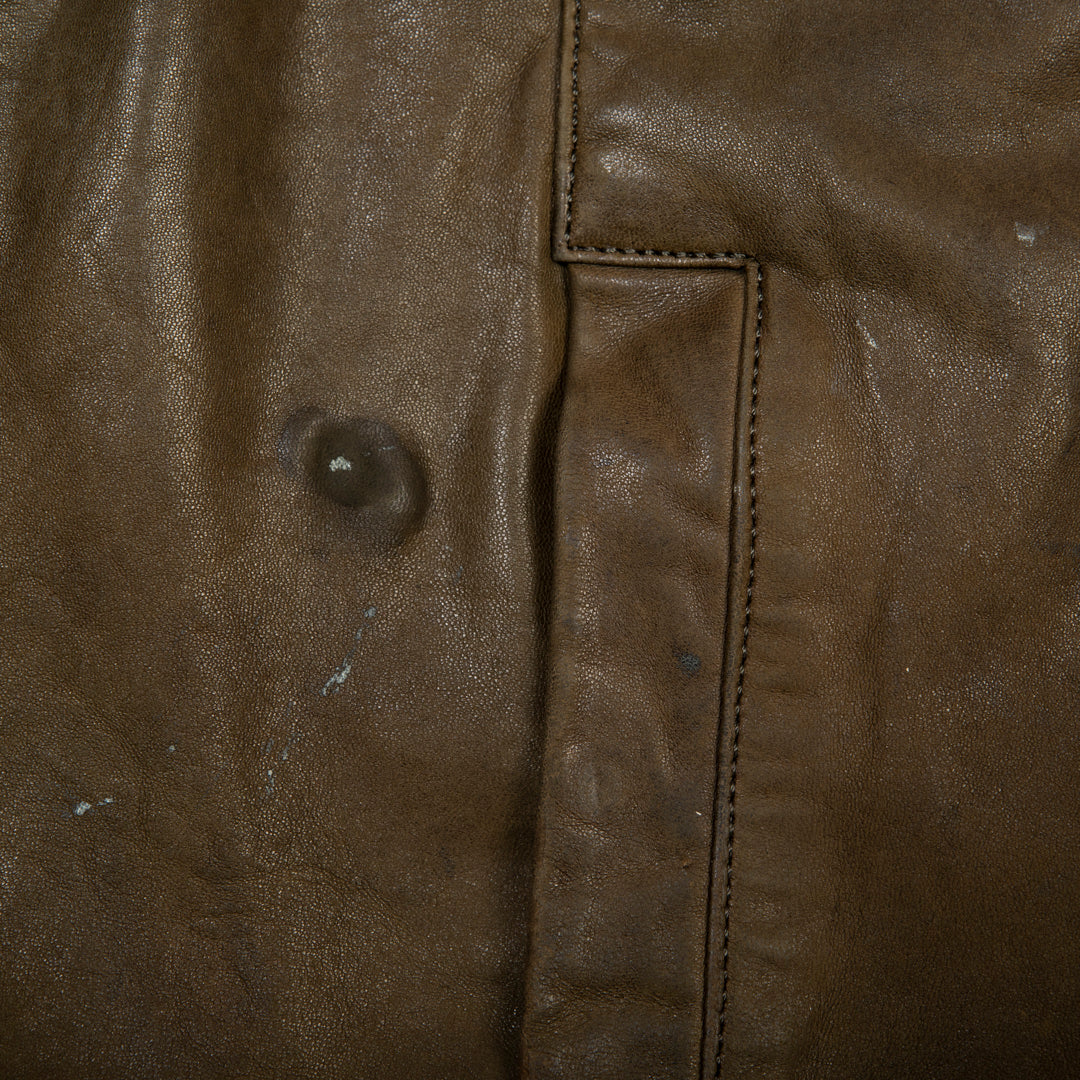 VINTAGE LEATHER JACKET -  LARGE