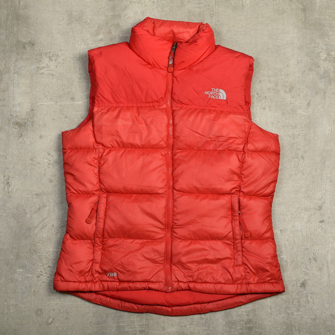 THE NORTH FACE NUPTSE 700 PUFFER VEST RED - WMNS LARGE