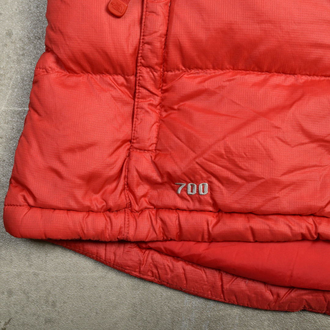 THE NORTH FACE NUPTSE 700 PUFFER VEST RED - WMNS LARGE