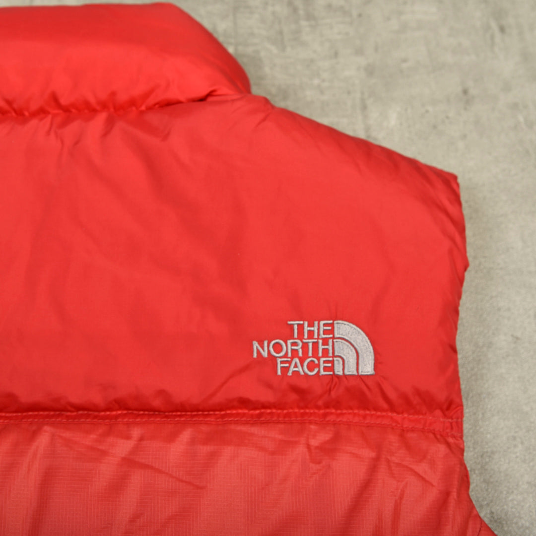 THE NORTH FACE NUPTSE 700 PUFFER VEST RED - WMNS LARGE