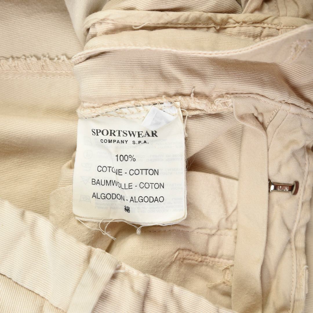 VINTAGE CHINO TROUSERS BEIGE - 46