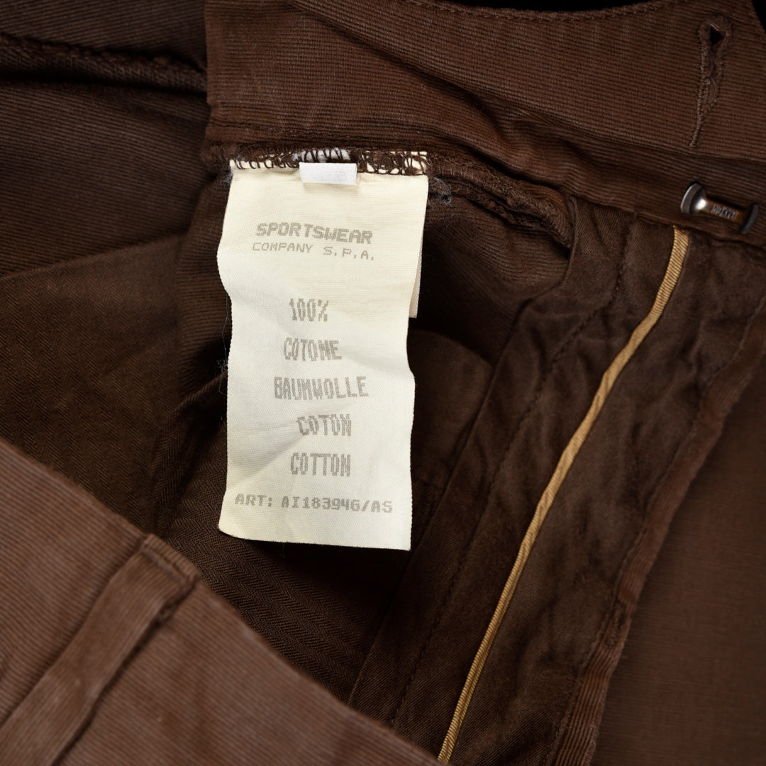 VINTAGE CHINO TROUSERS BROWN -