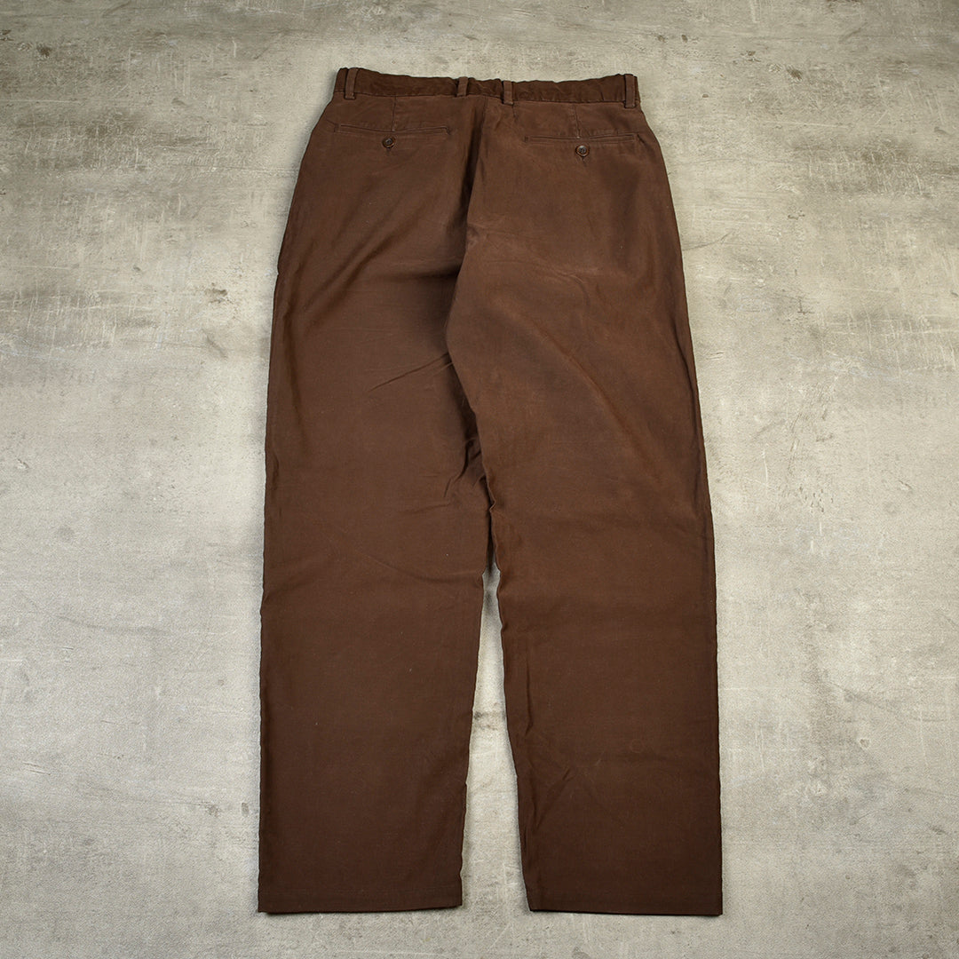 VINTAGE CHINO TROUSERS BROWN -