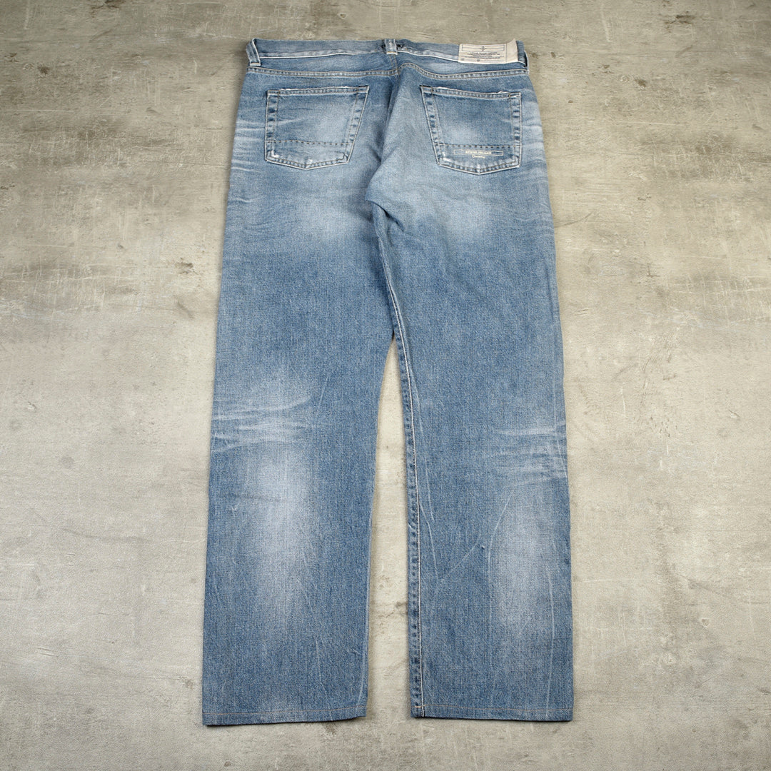 DENIMS JEANS WASHED BLUE - 38