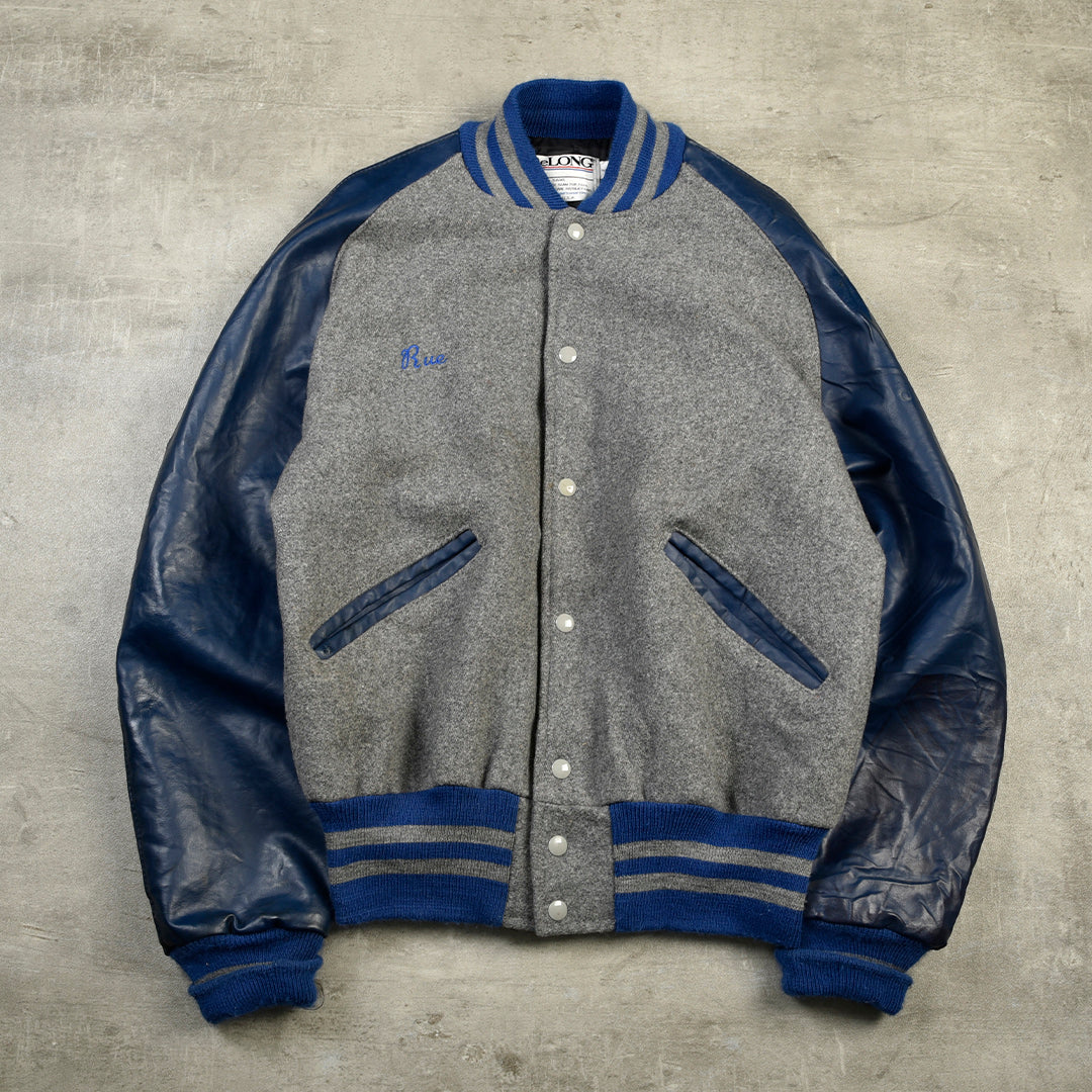 DE LONG VINTAGE VARSITY JACKET 1990S - MEDIUM