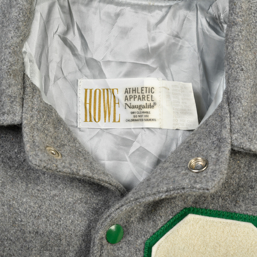 HOWE VARSITY JACKET GREY/GREEN - S/M