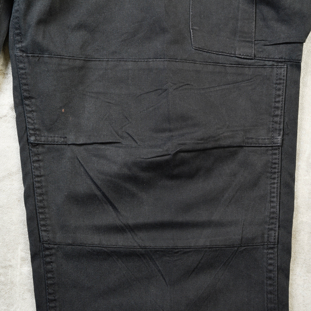 US ARMY VINTAGE CARGO PANTS BLACK - LARGE