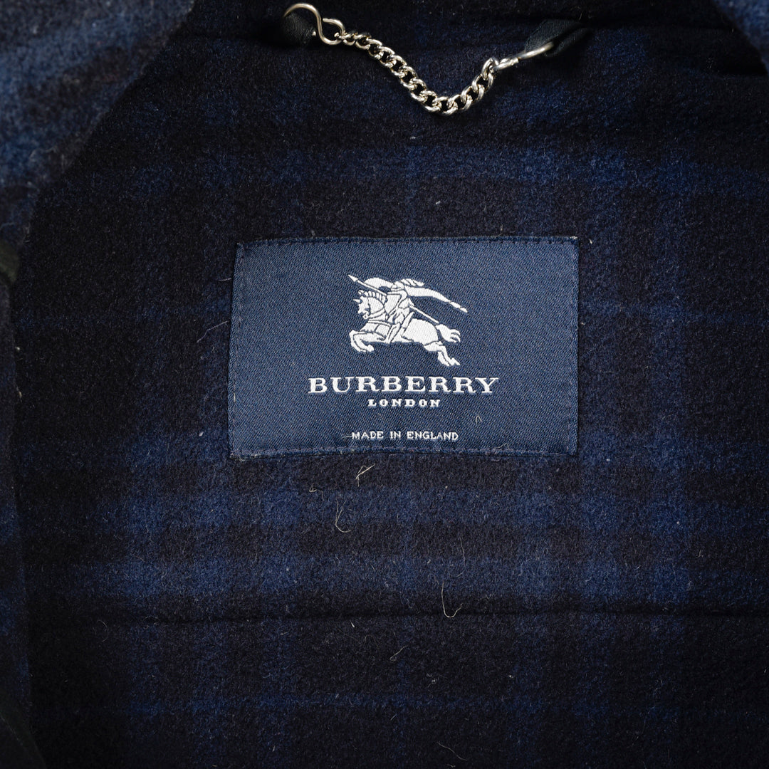 BURBERRY DUFFEL COAT BLUE - S/M