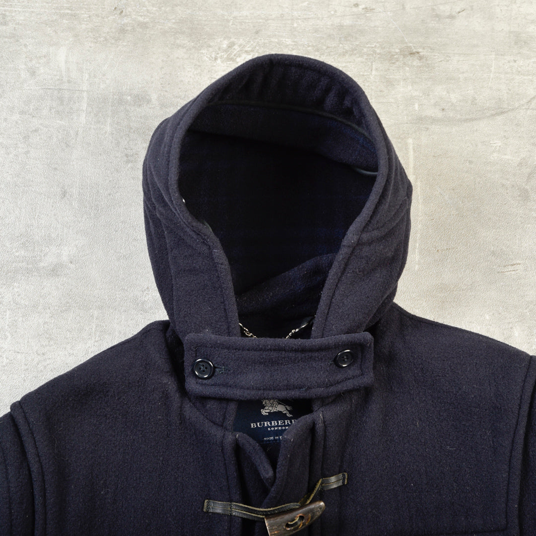 BURBERRY DUFFEL COAT BLUE - S/M