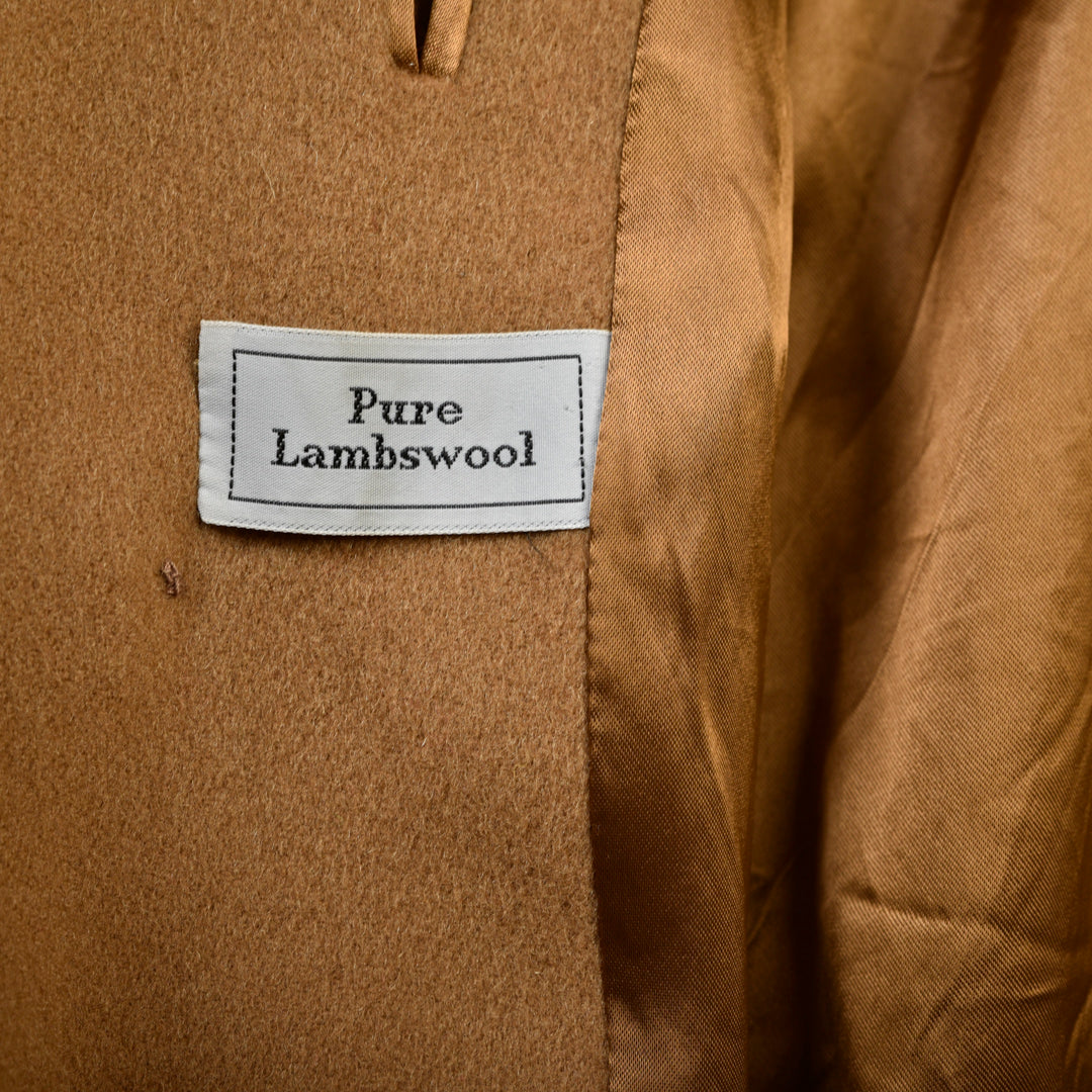 AQUASCUTUM VINTAGE WOOL CAMEL COAT - XL