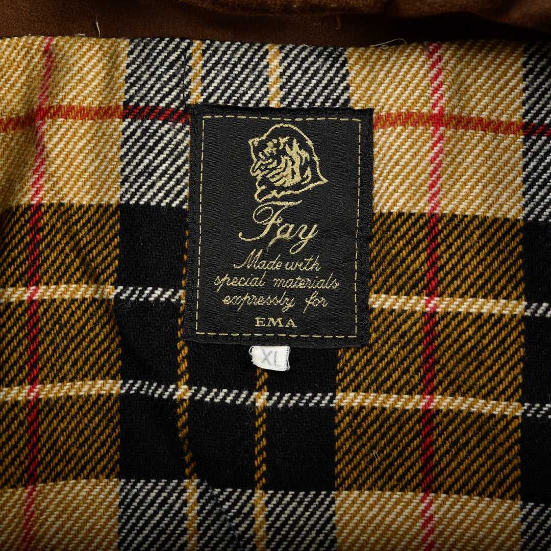FAY HEAVY COTTON COAT BROWN - XL