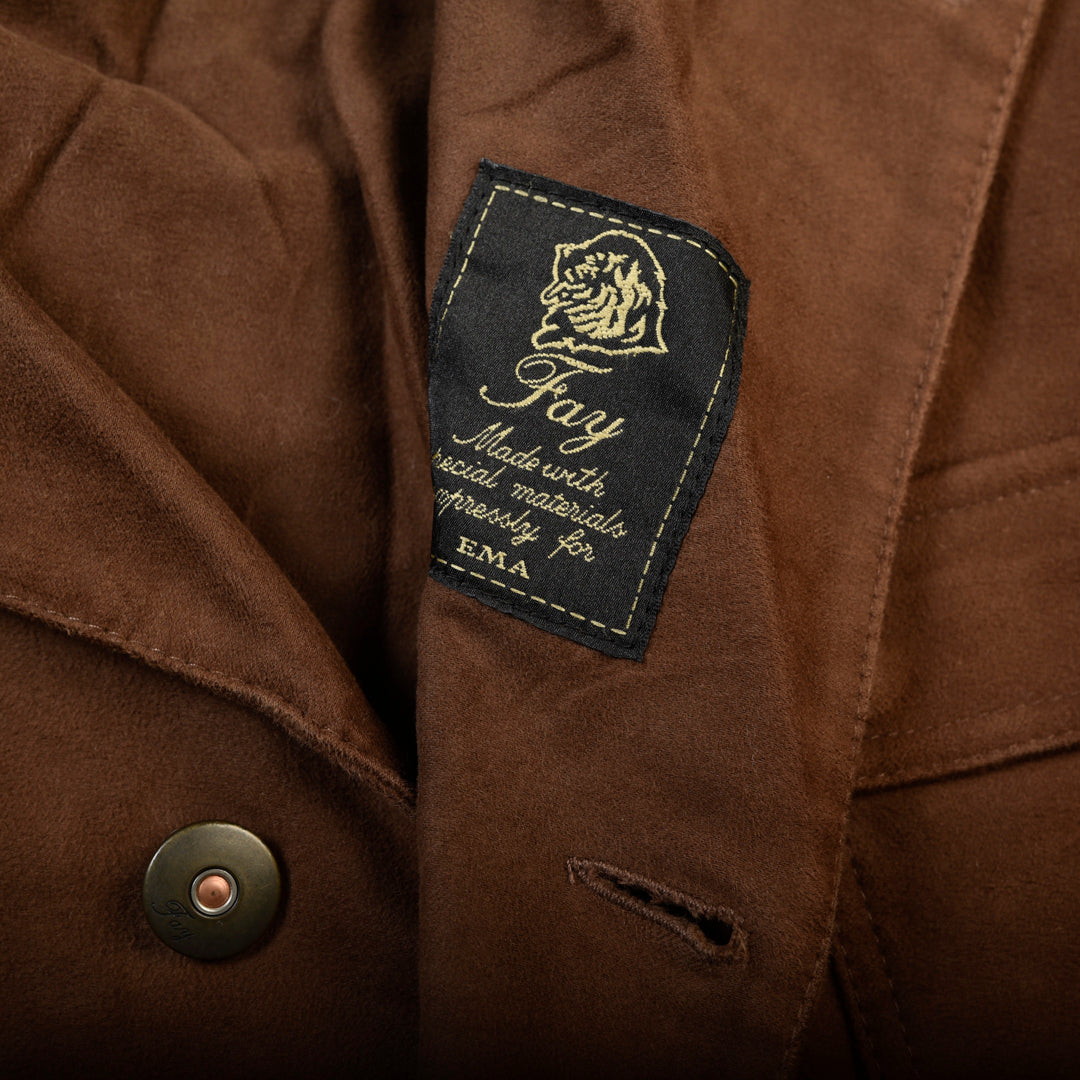 FAY HEAVY COTTON COAT BROWN - XL