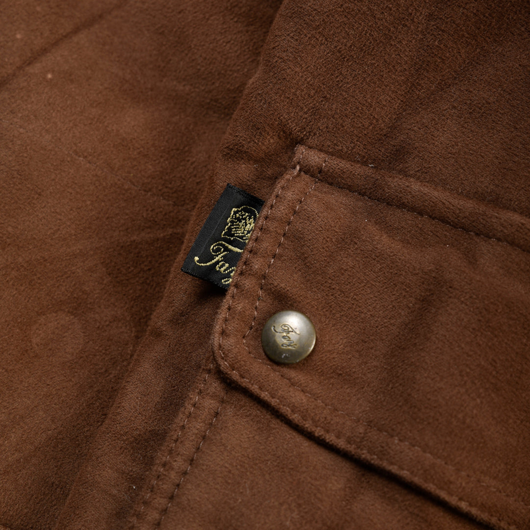 FAY HEAVY COTTON COAT BROWN - XL