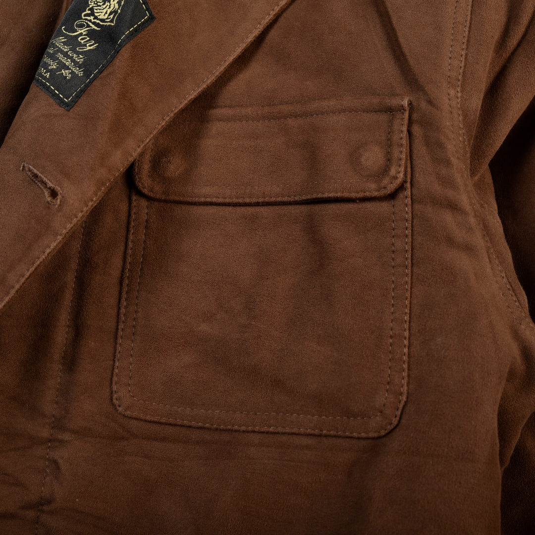 FAY HEAVY COTTON COAT BROWN - XL