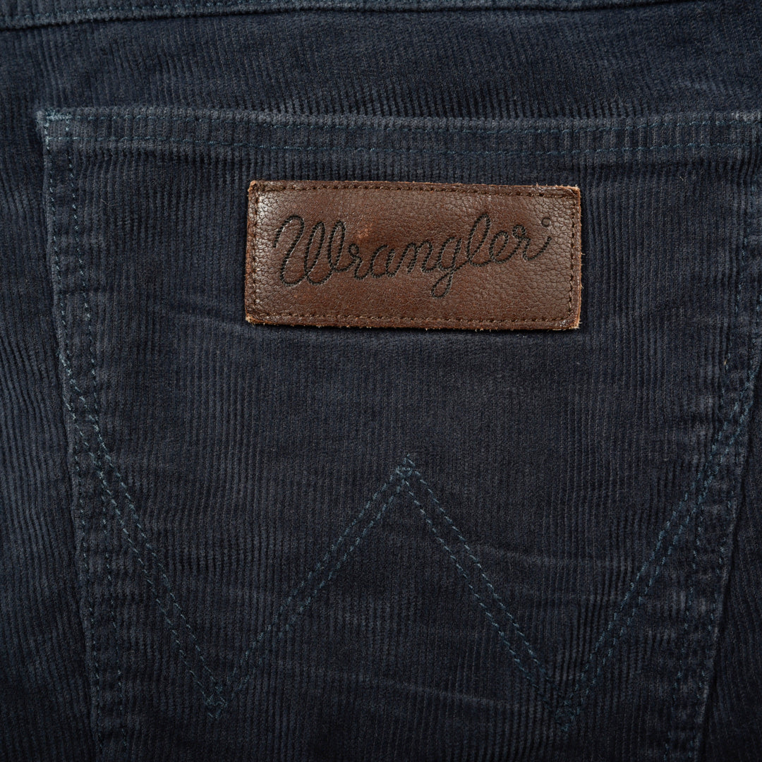 WRANGLER VELVET CORDUROY TROUSERS BLUE - 33