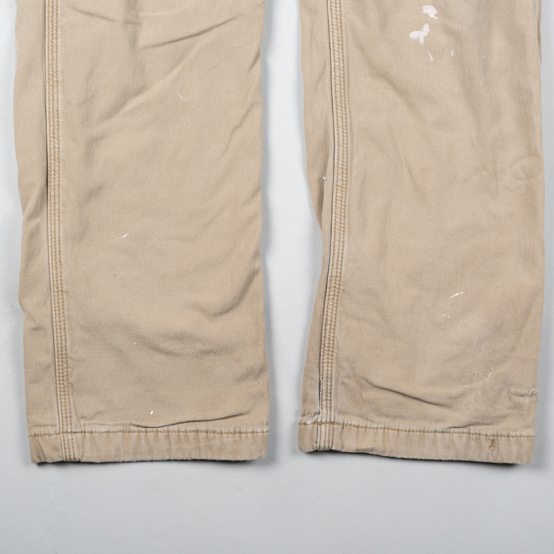 Vintage Workwear Carpenter Pants Beige