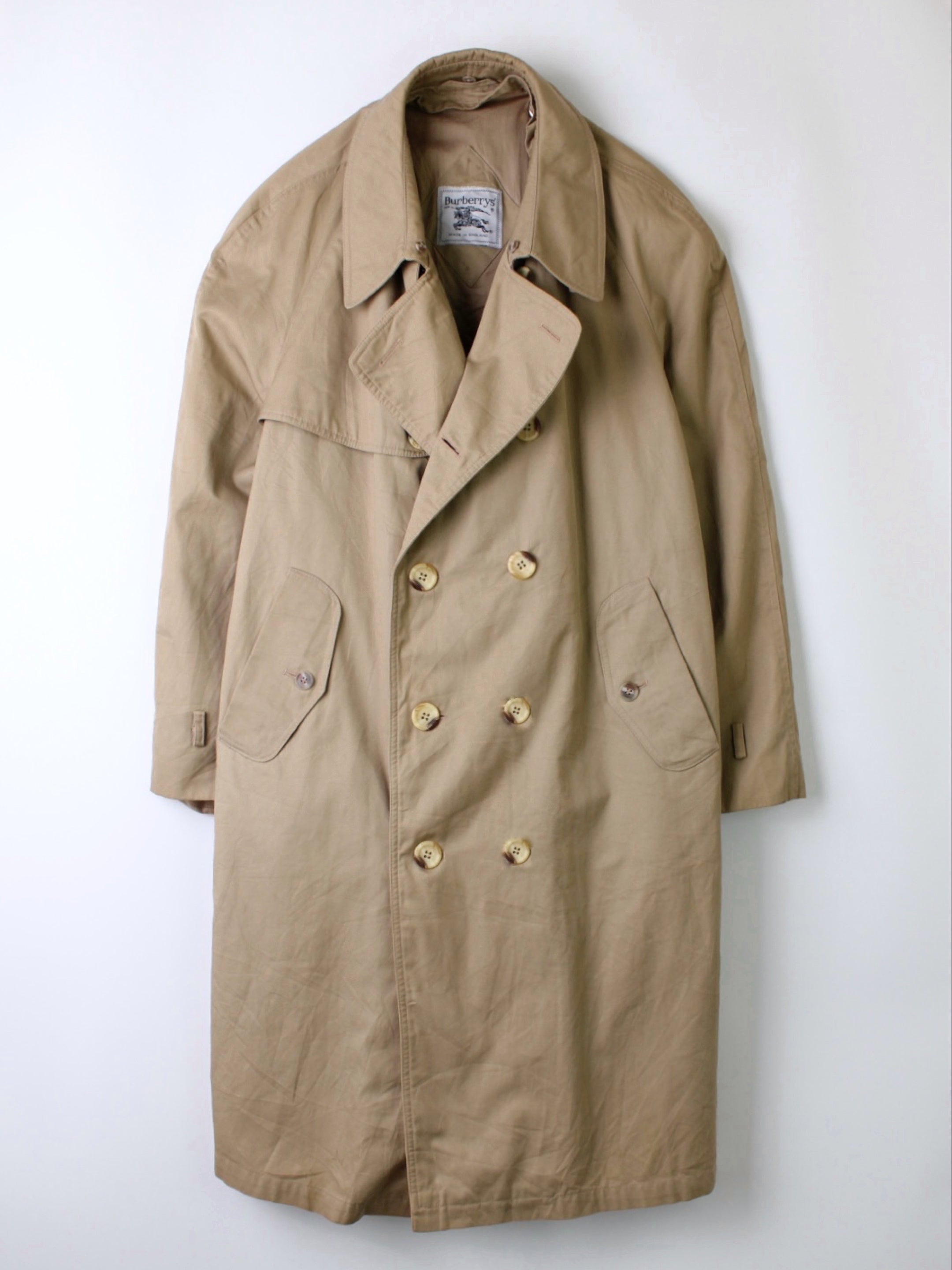 BURBERRY VINTAGE TRENCH COAT DOUBLE BREAST BEIGE - XXL