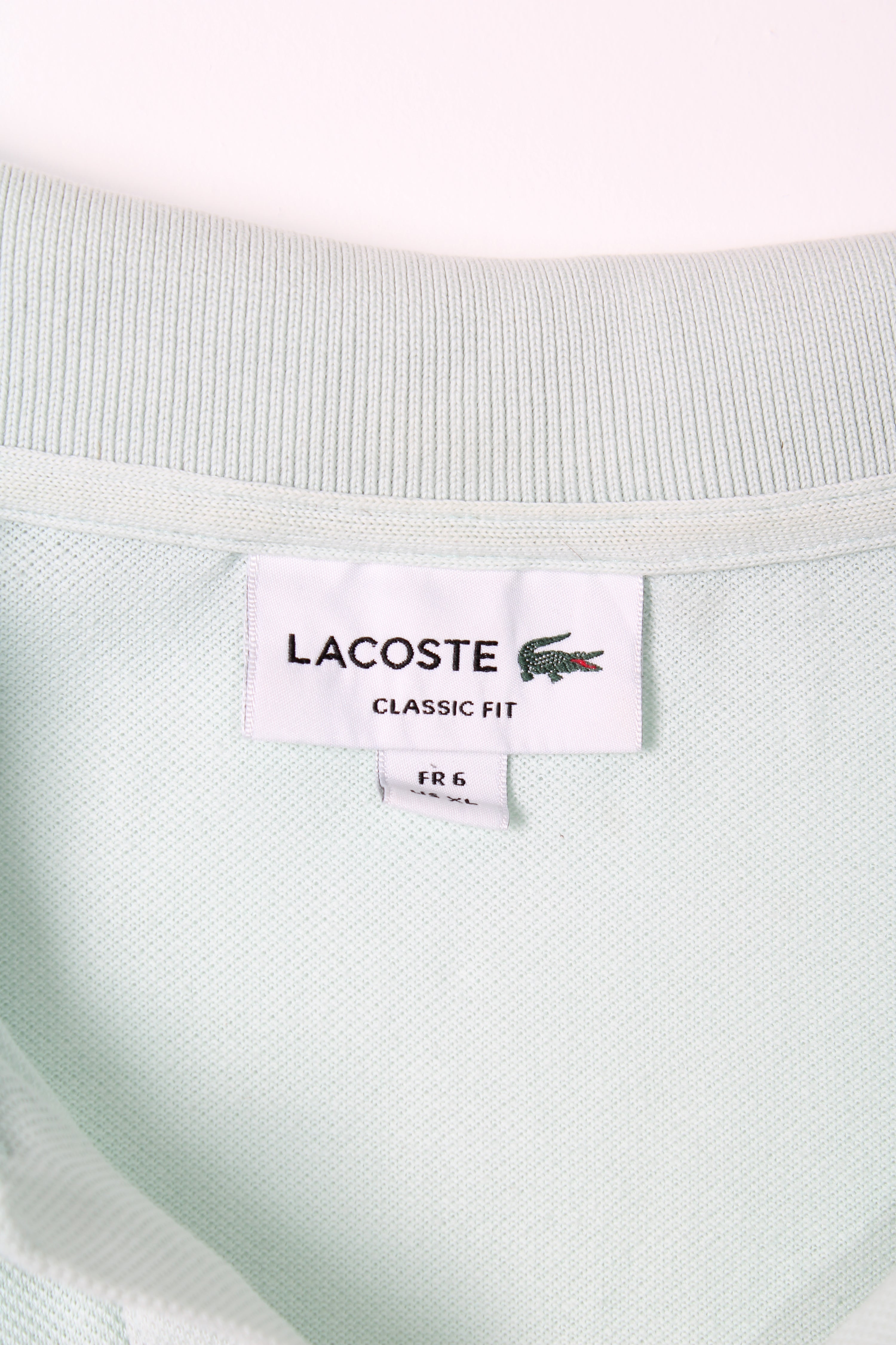 LACOSTE POLO SHIRT AQUA GREEN - XL
