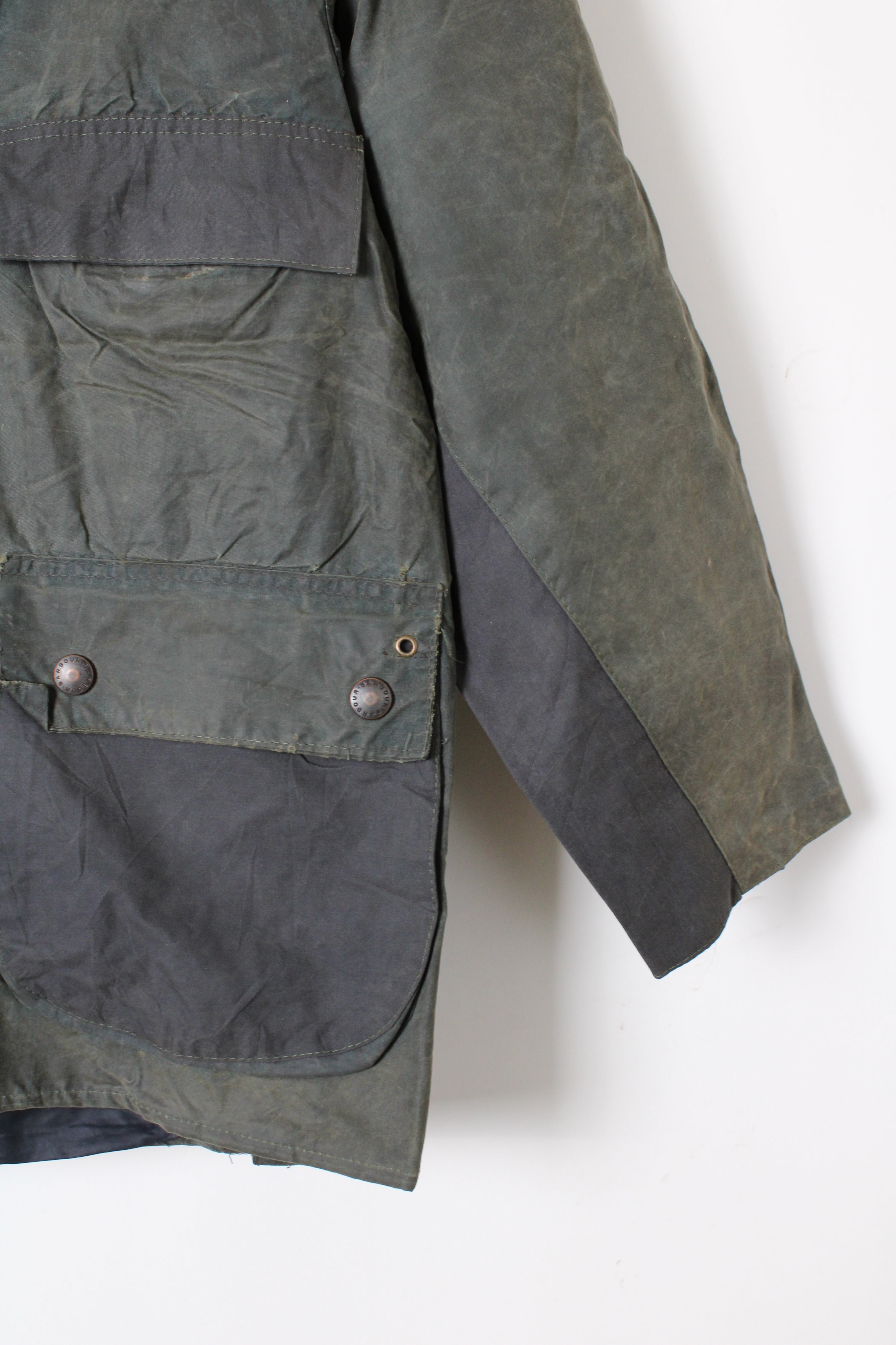 BARBOUR BEDALE 4 POCKETS WAXED JACKET BLUE - XS/S