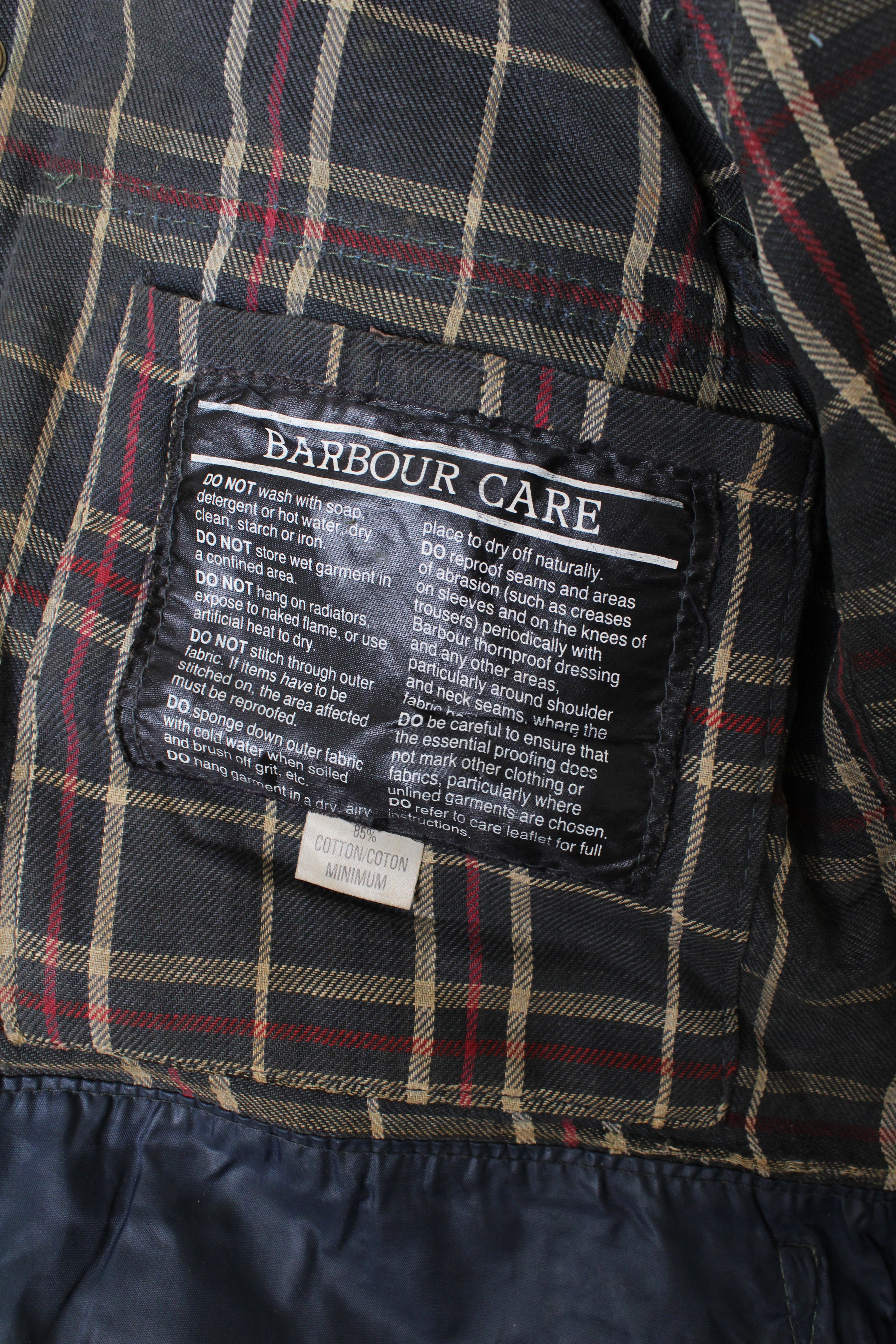 BARBOUR BEDALE 4 POCKETS WAXED JACKET BLUE - XS/S