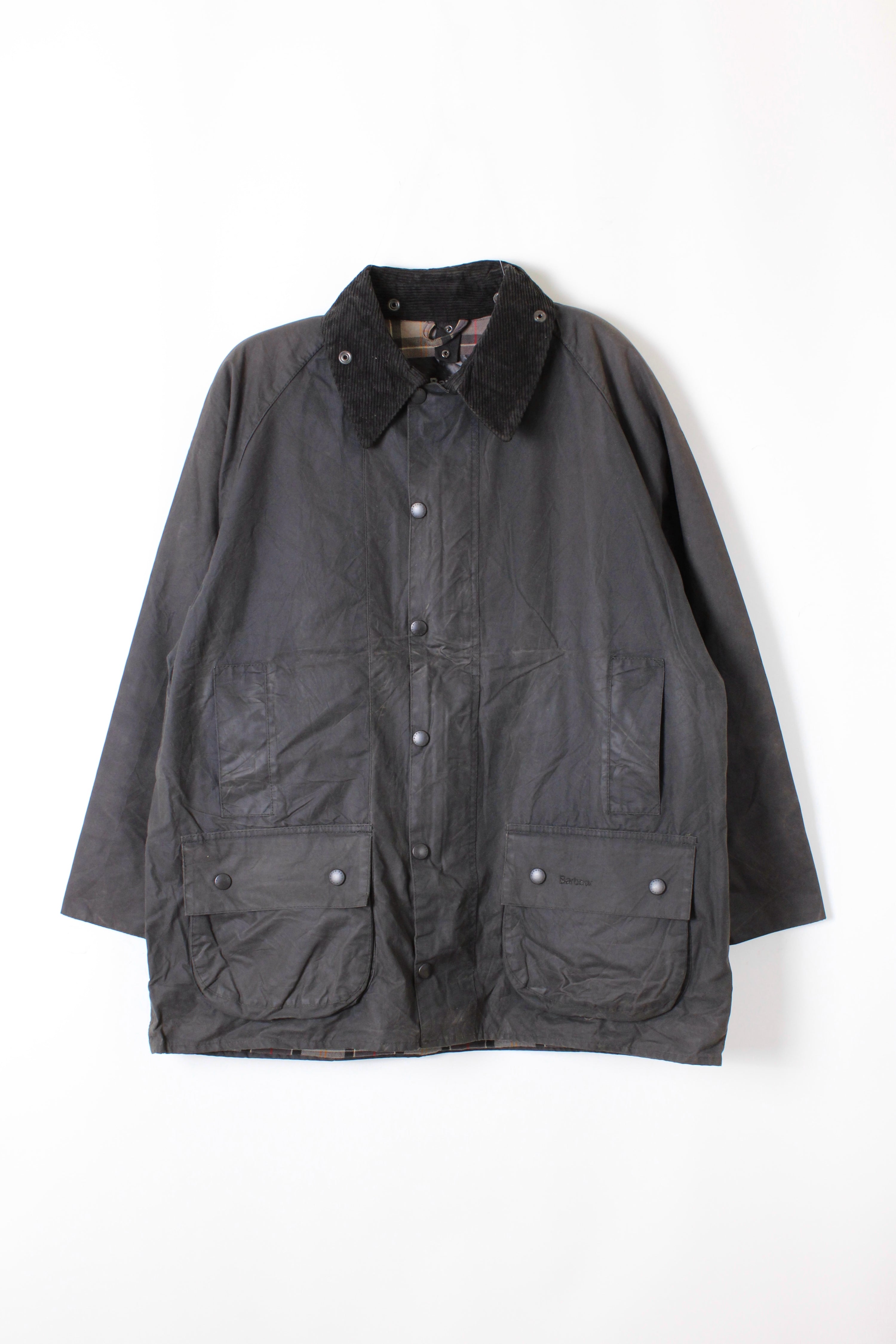 BARBOUR BEAUFORT WAXED JACKET BLUE - L/XL