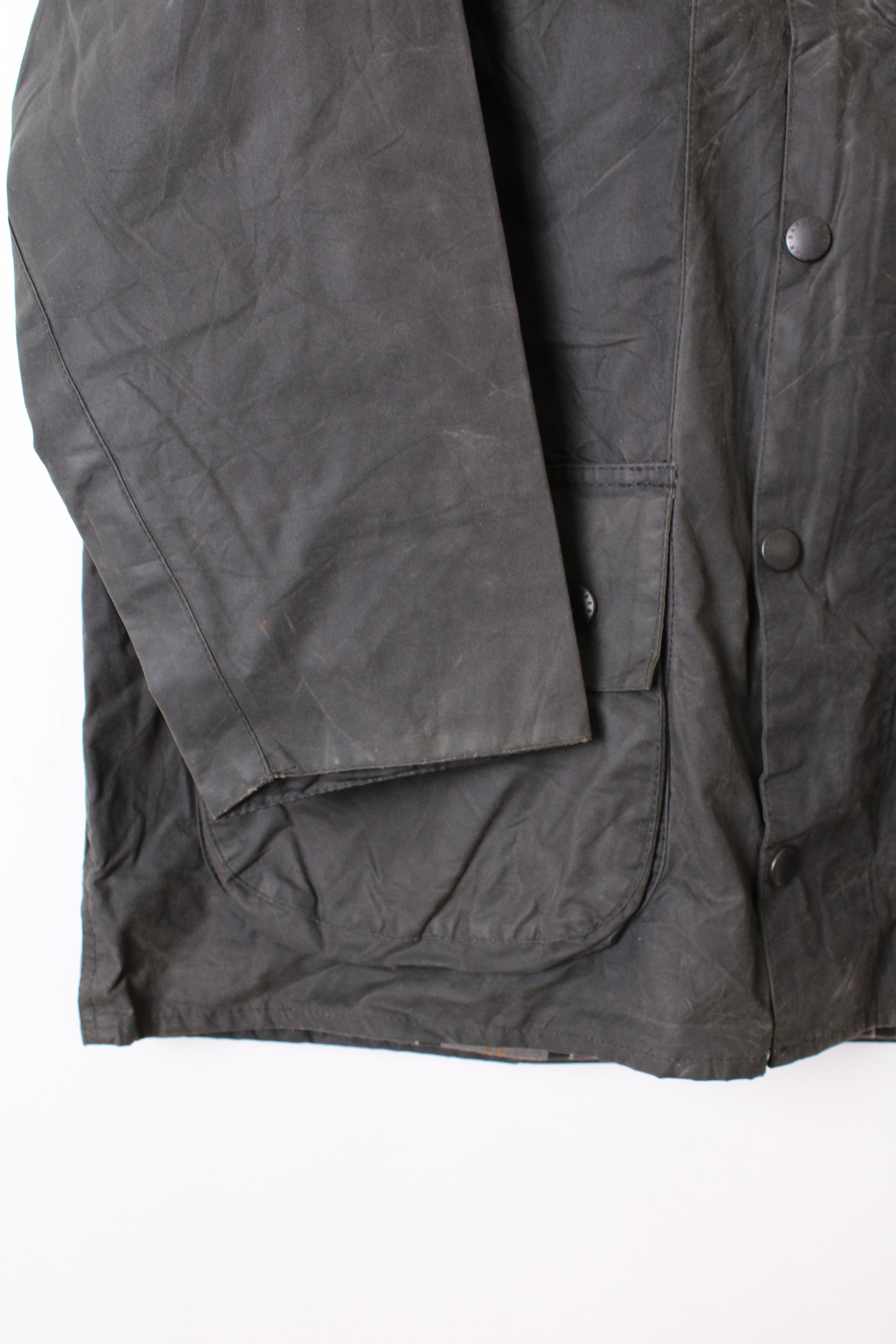 BARBOUR BEAUFORT WAXED JACKET BLUE - L/XL