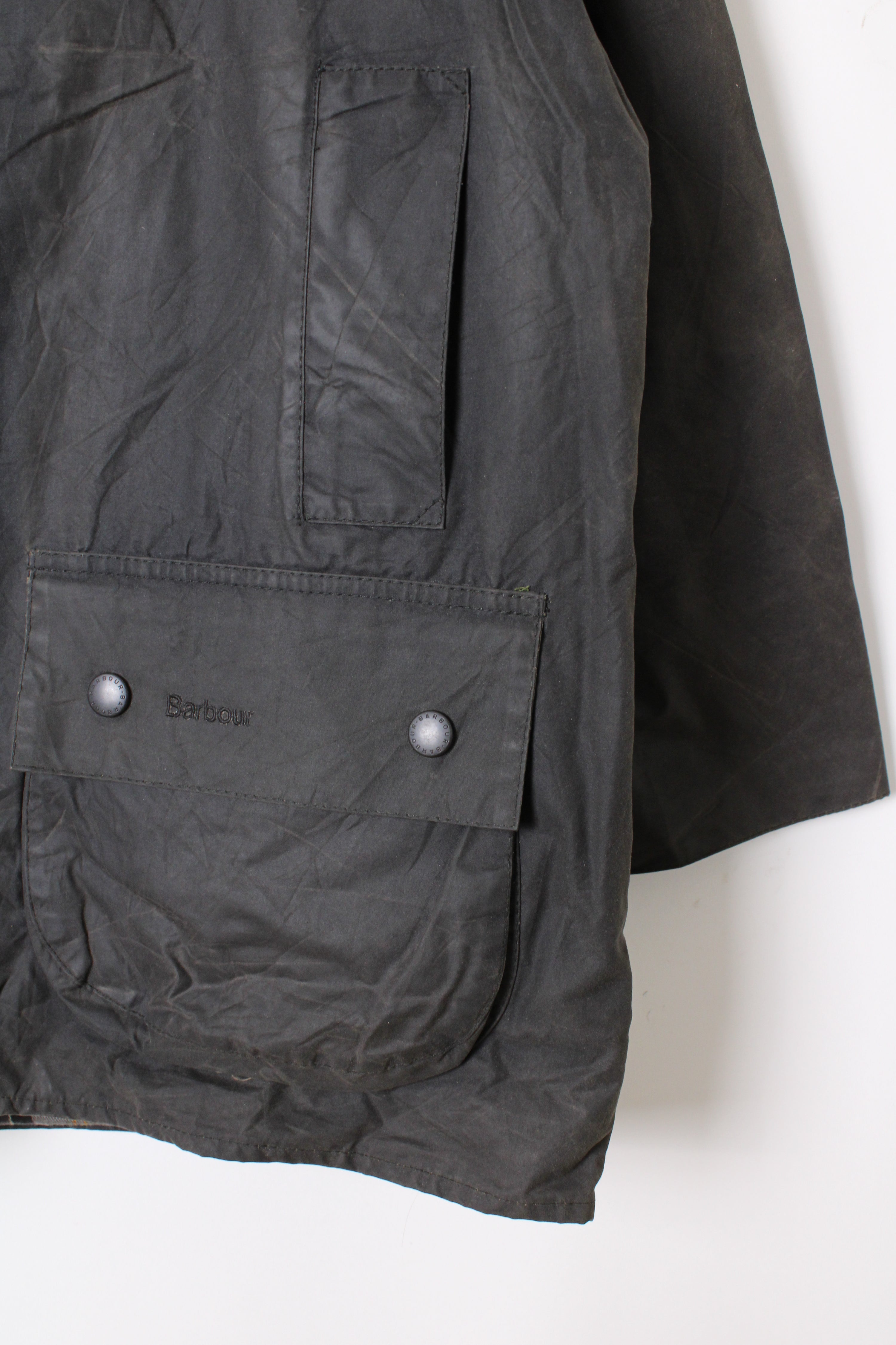 BARBOUR BEAUFORT WAXED JACKET BLUE - L/XL