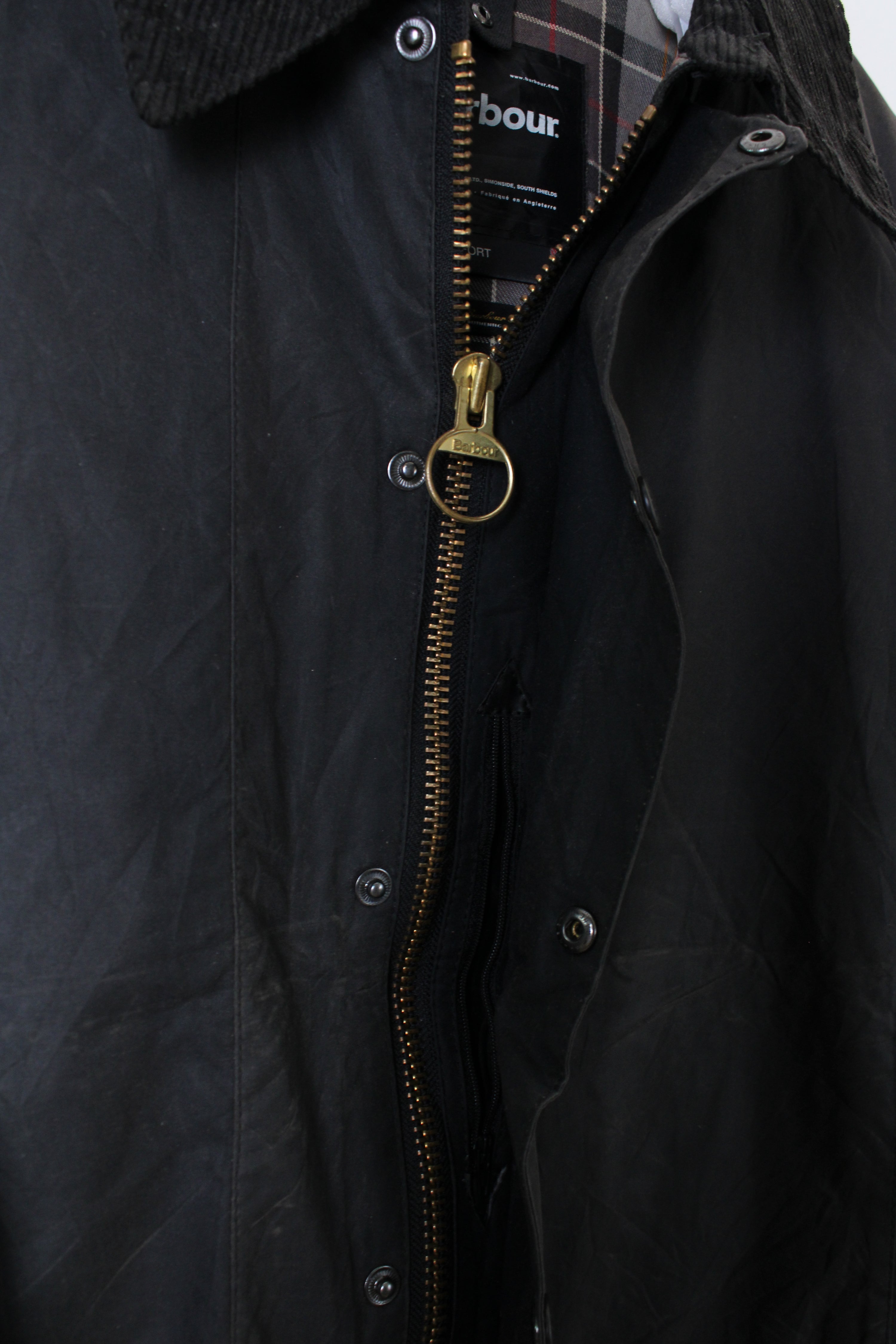 BARBOUR BEAUFORT WAXED JACKET BLUE - L/XL