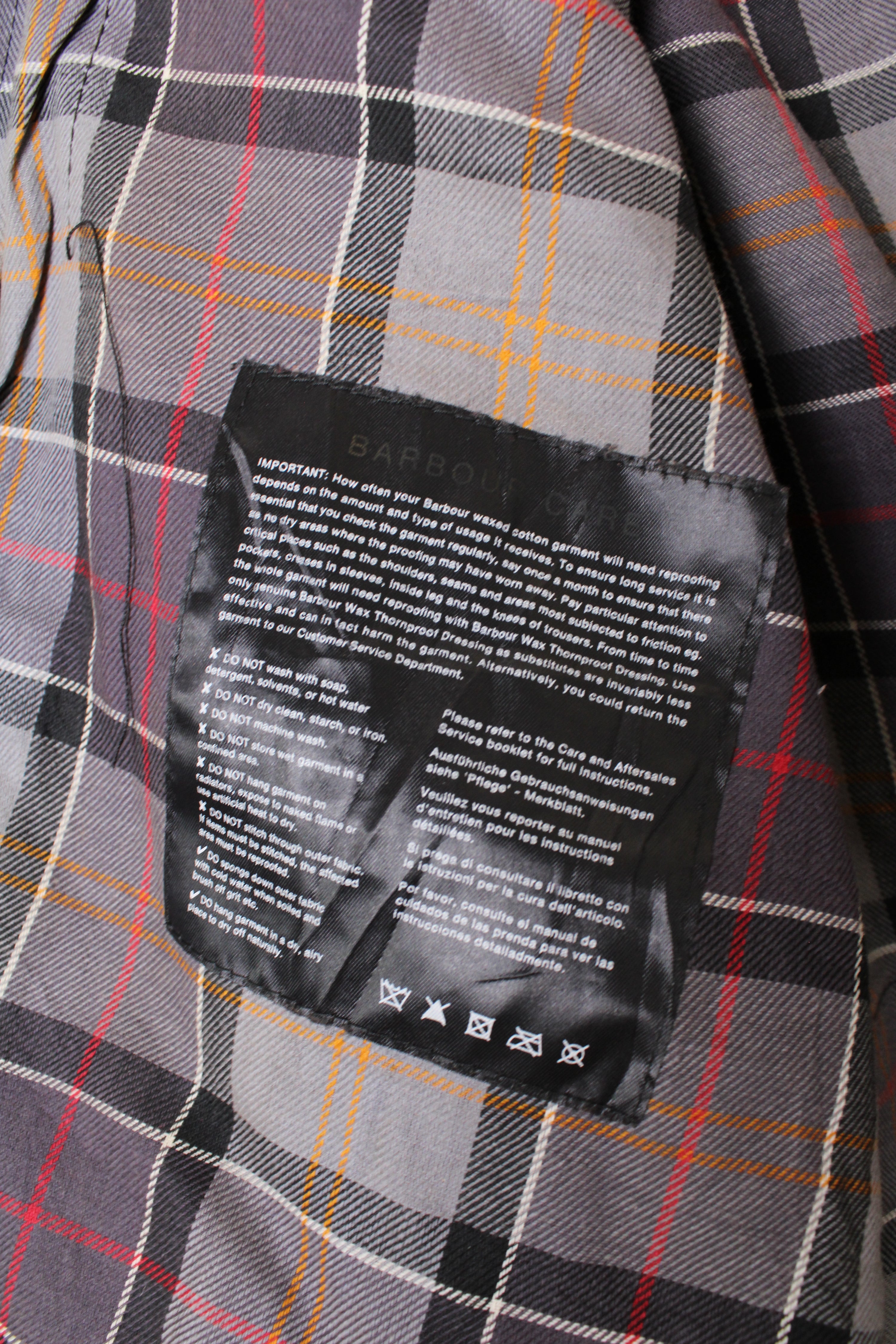 BARBOUR BEAUFORT WAXED JACKET BLUE - L/XL