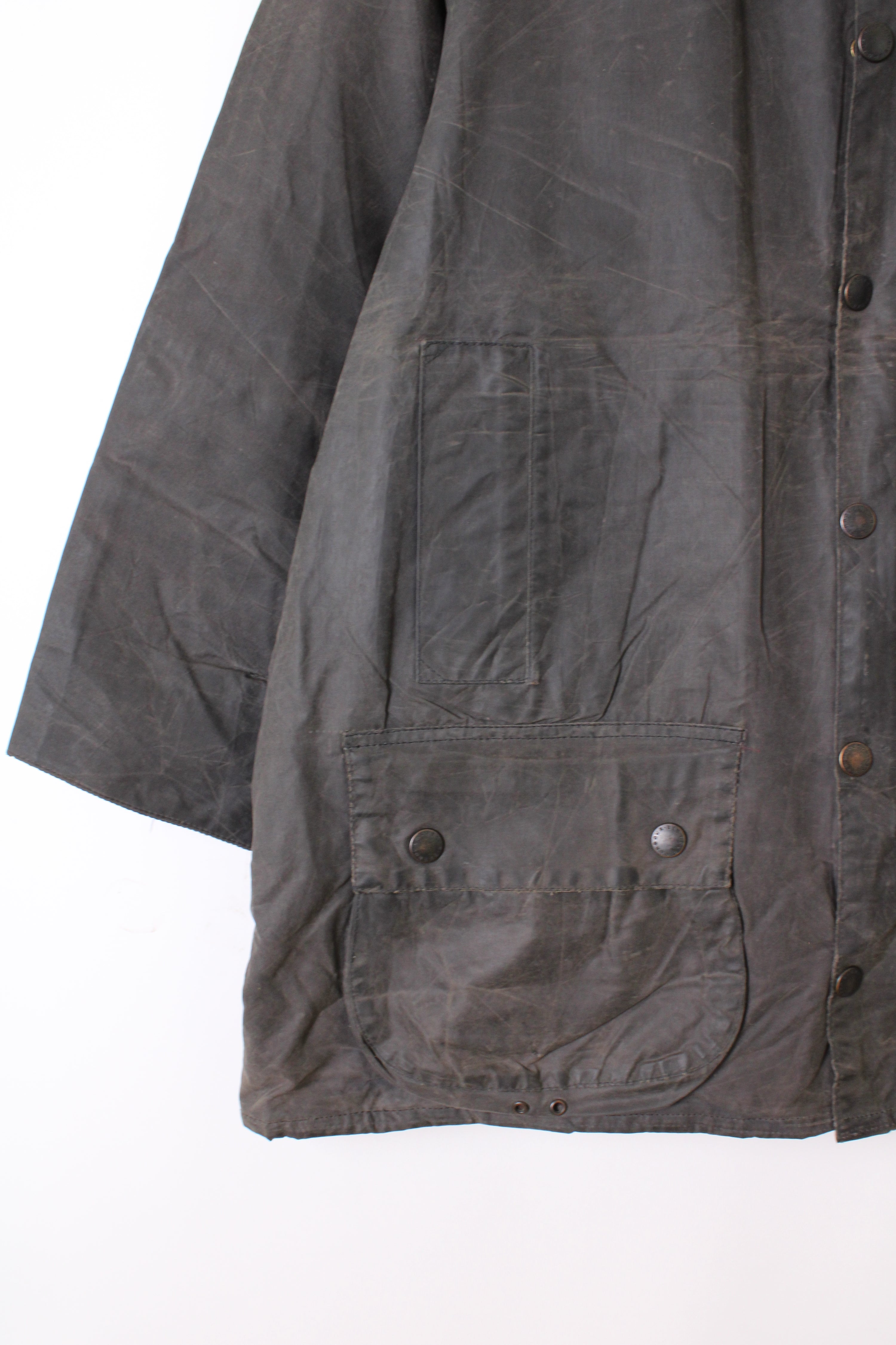 BARBOUR BEAUFORT WAXED JACKET BLUE - L/XL
