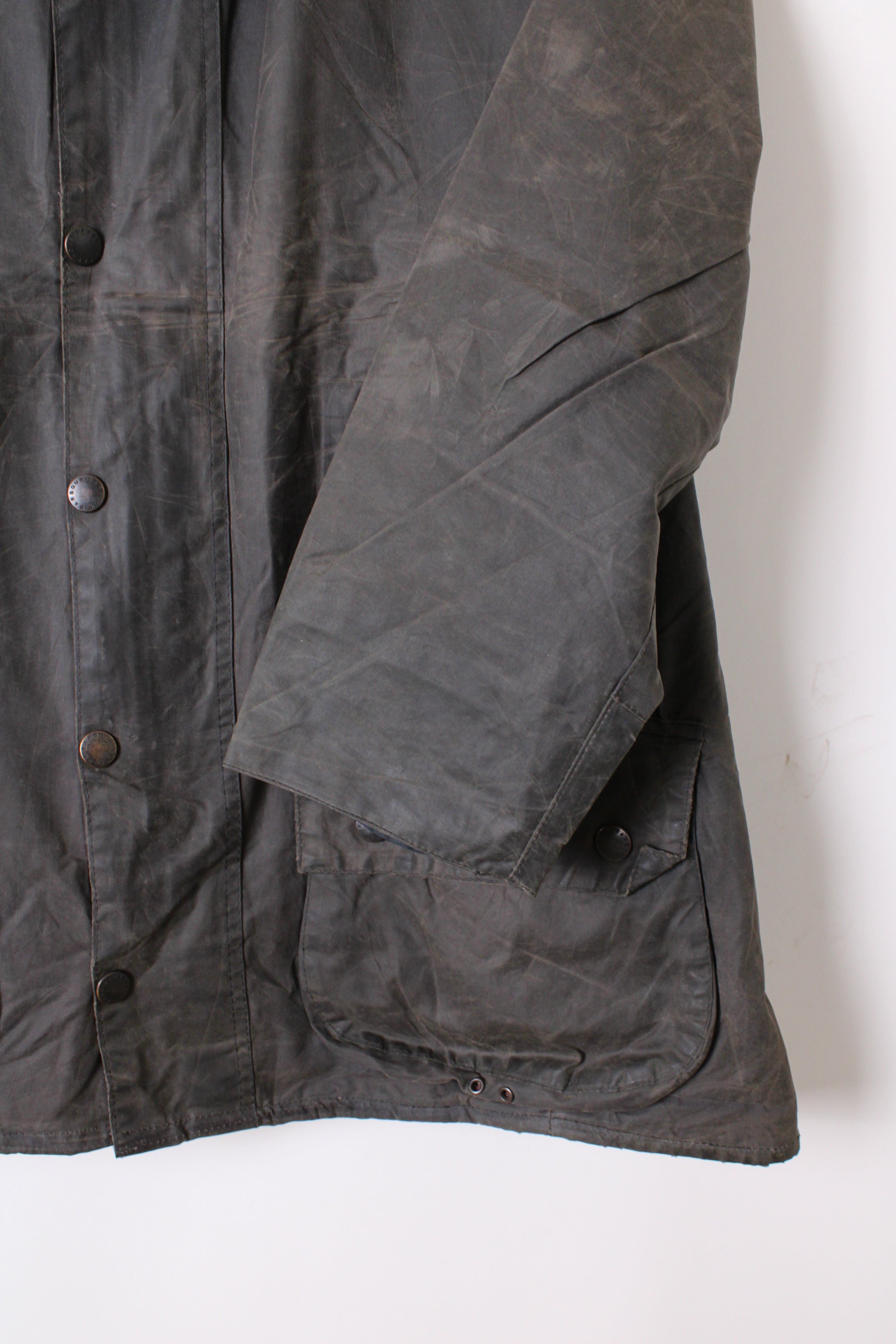 BARBOUR BEAUFORT WAXED JACKET BLUE - L/XL