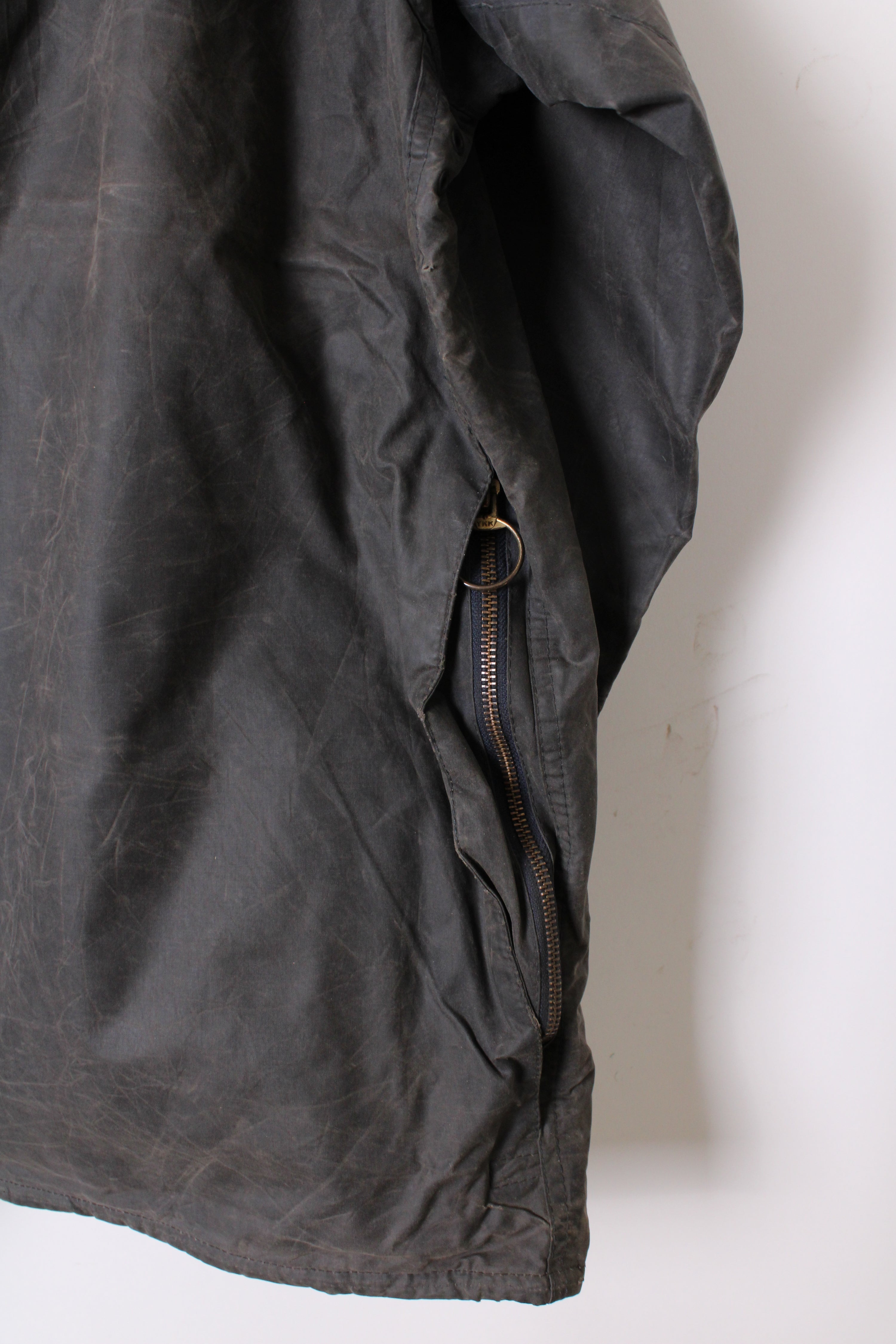 BARBOUR BEAUFORT WAXED JACKET BLUE - L/XL