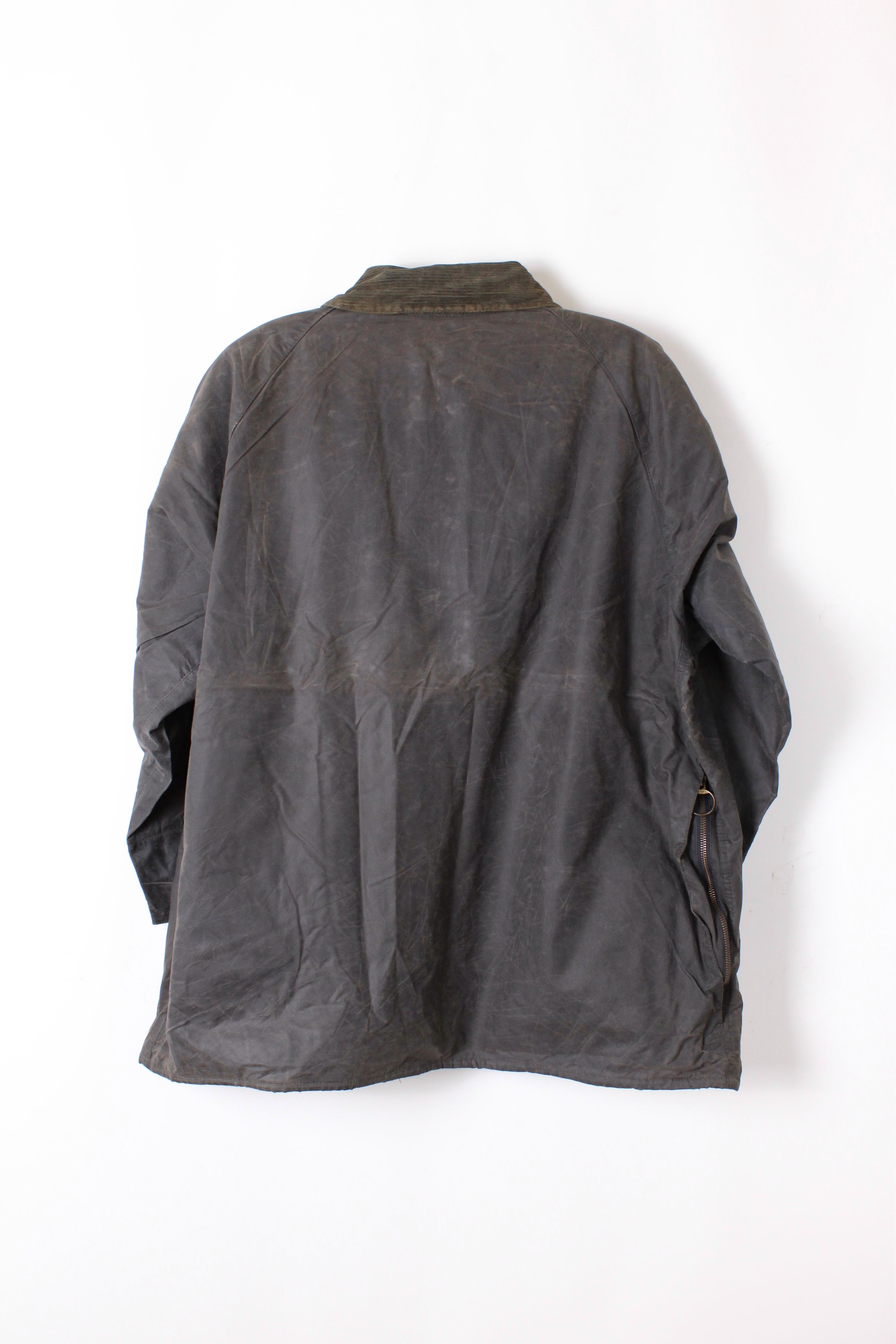 BARBOUR BEAUFORT WAXED JACKET BLUE - L/XL