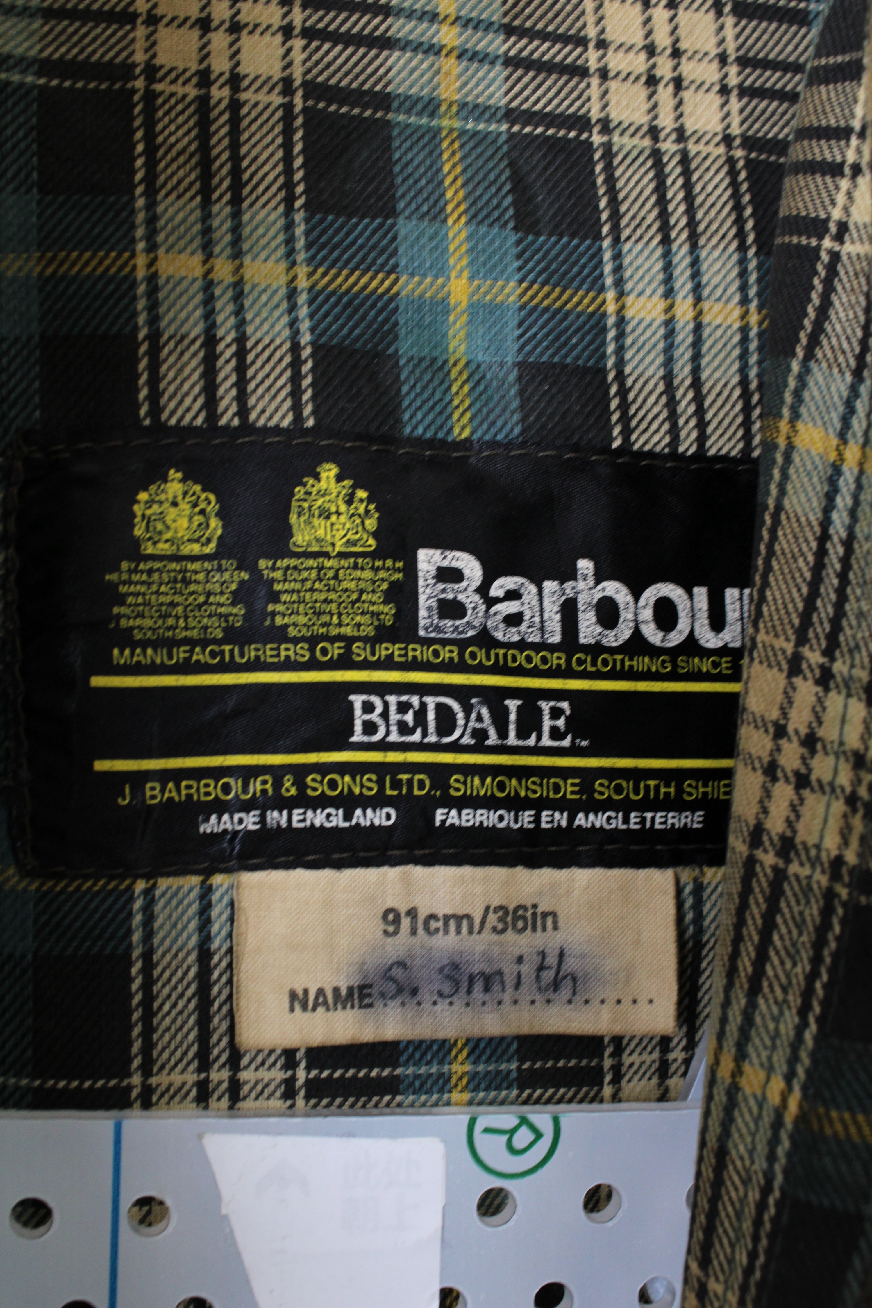 BARBOUR BEDALE 4 POCKETS WAXED JACKET GREEN - XS/S