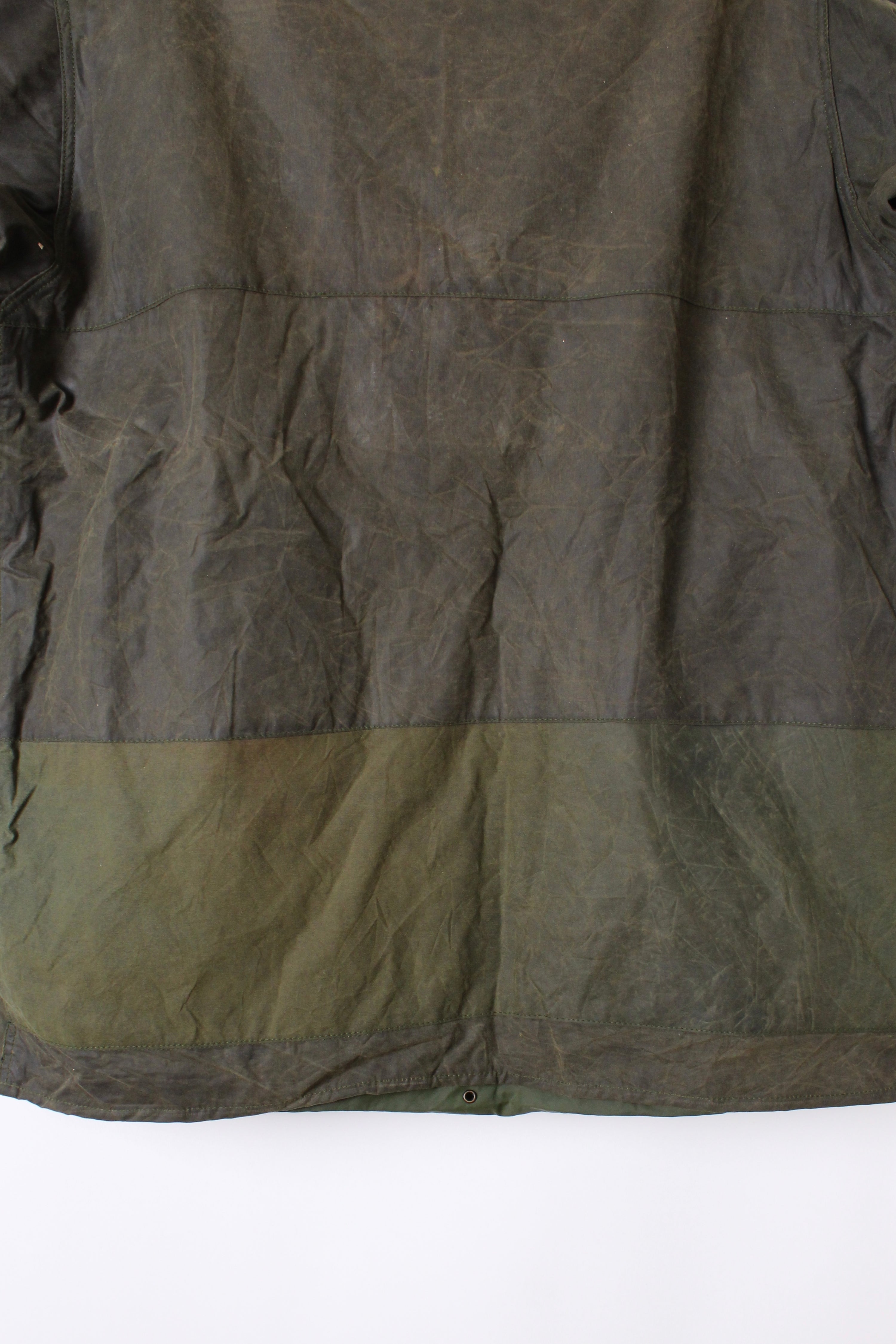 BARBOUR BORDER WAXED JACKET GREEN - M/L