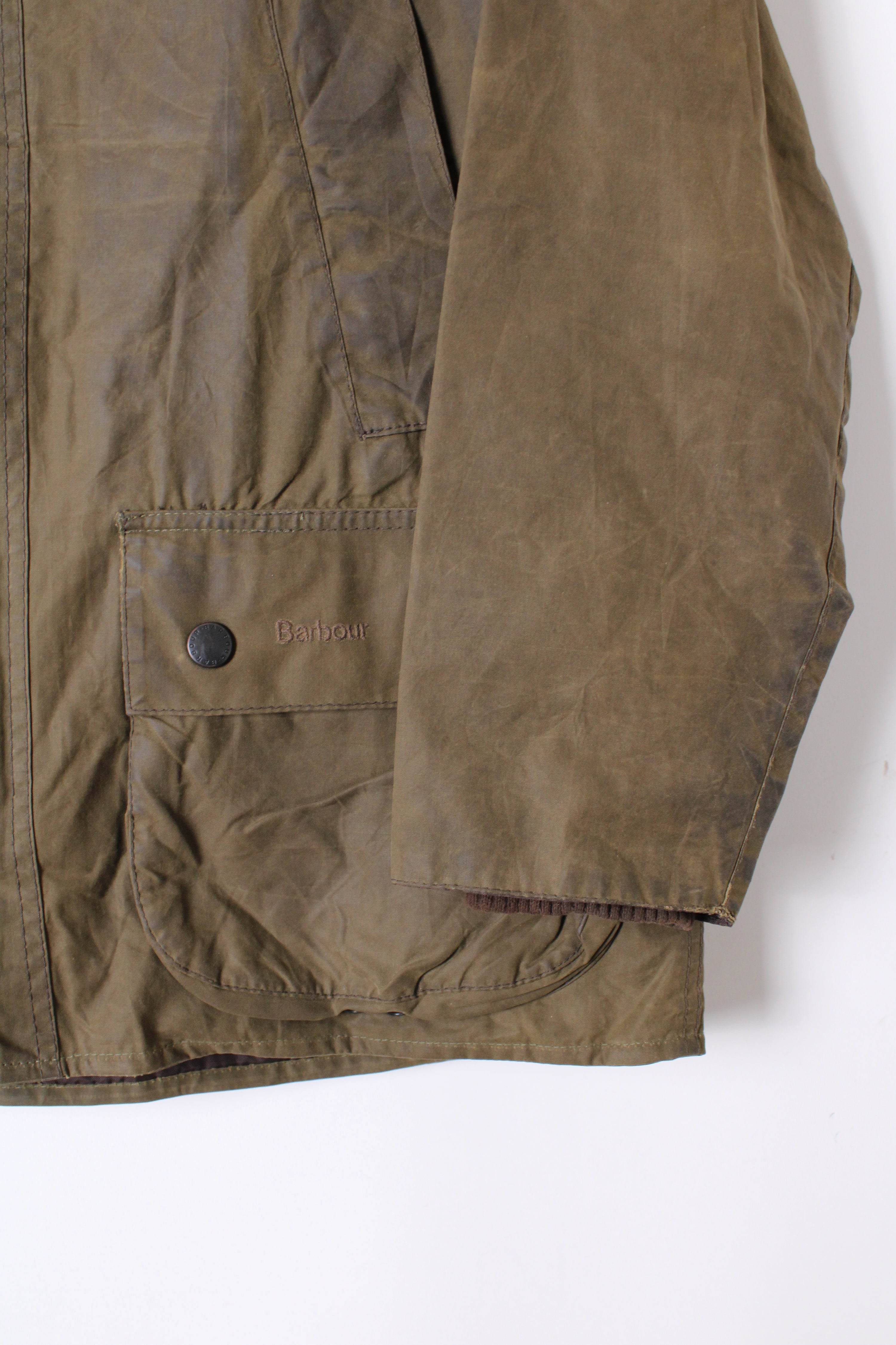 BARBOUR BEDALE WAXED JACKET GREEN - S/M