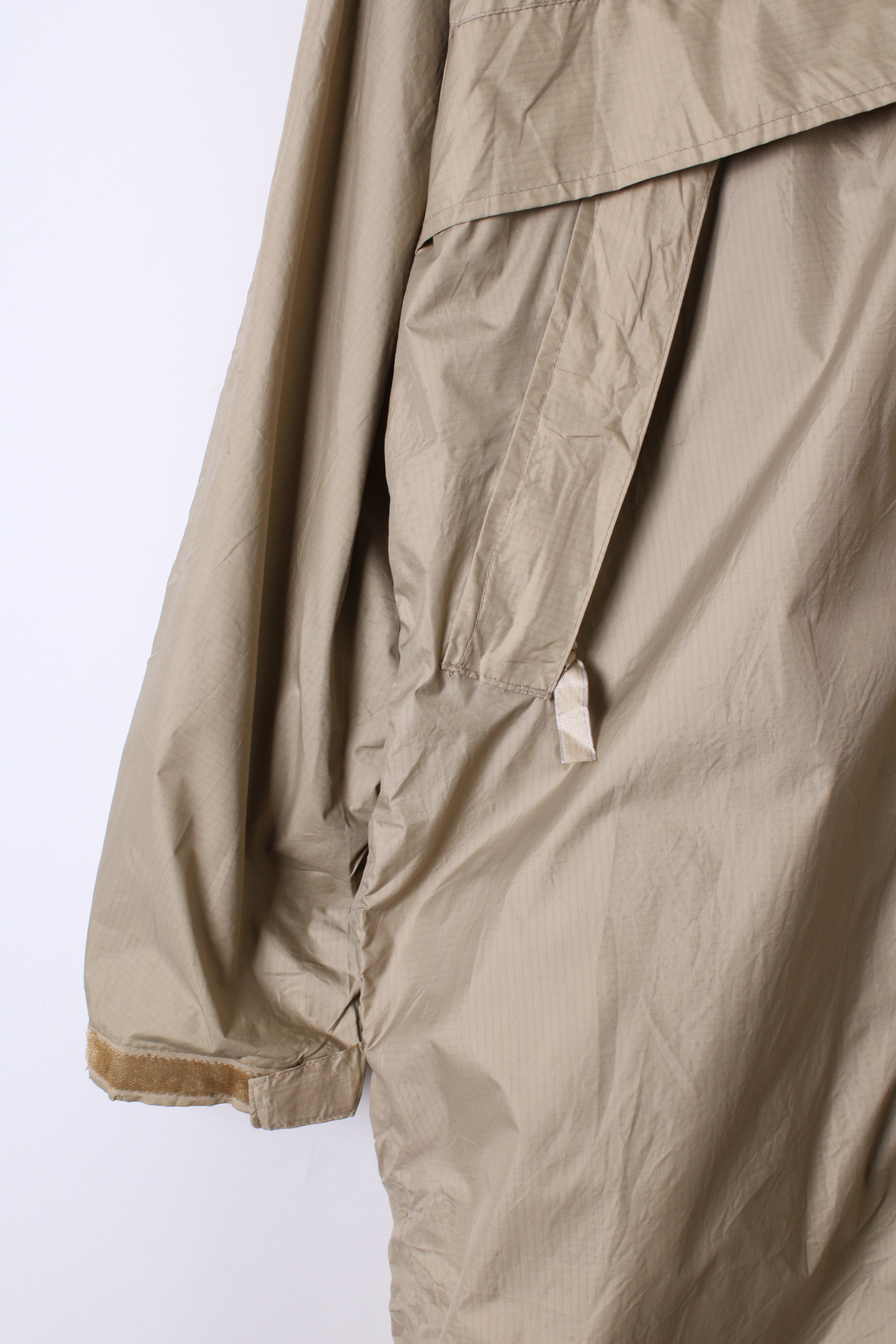 VINTAGE LL BEAN RIPSTOP LONG PARKA BEIGE - L/XL