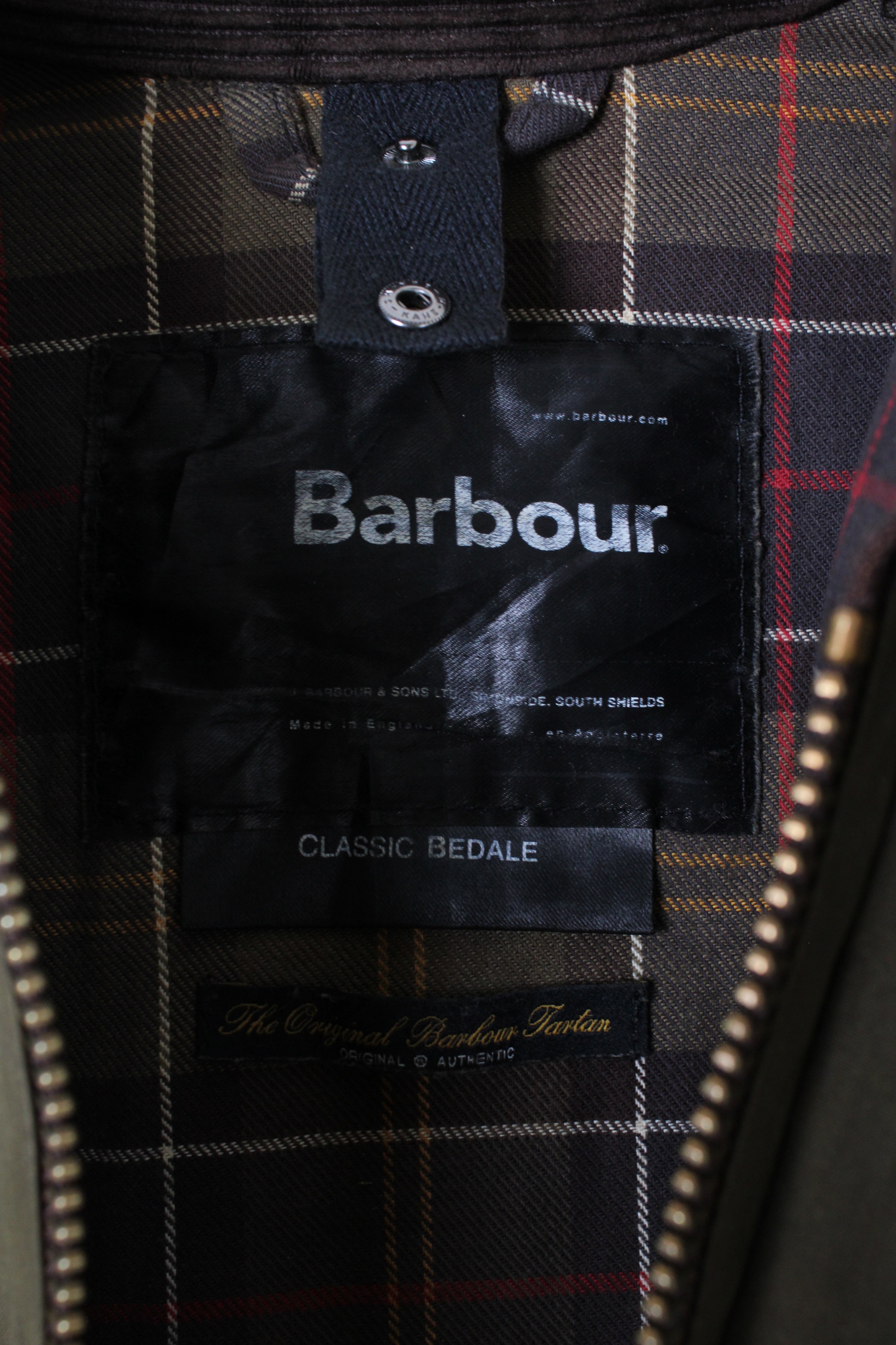 BARBOUR BEDALE WAXED JACKET GREEN - S/M