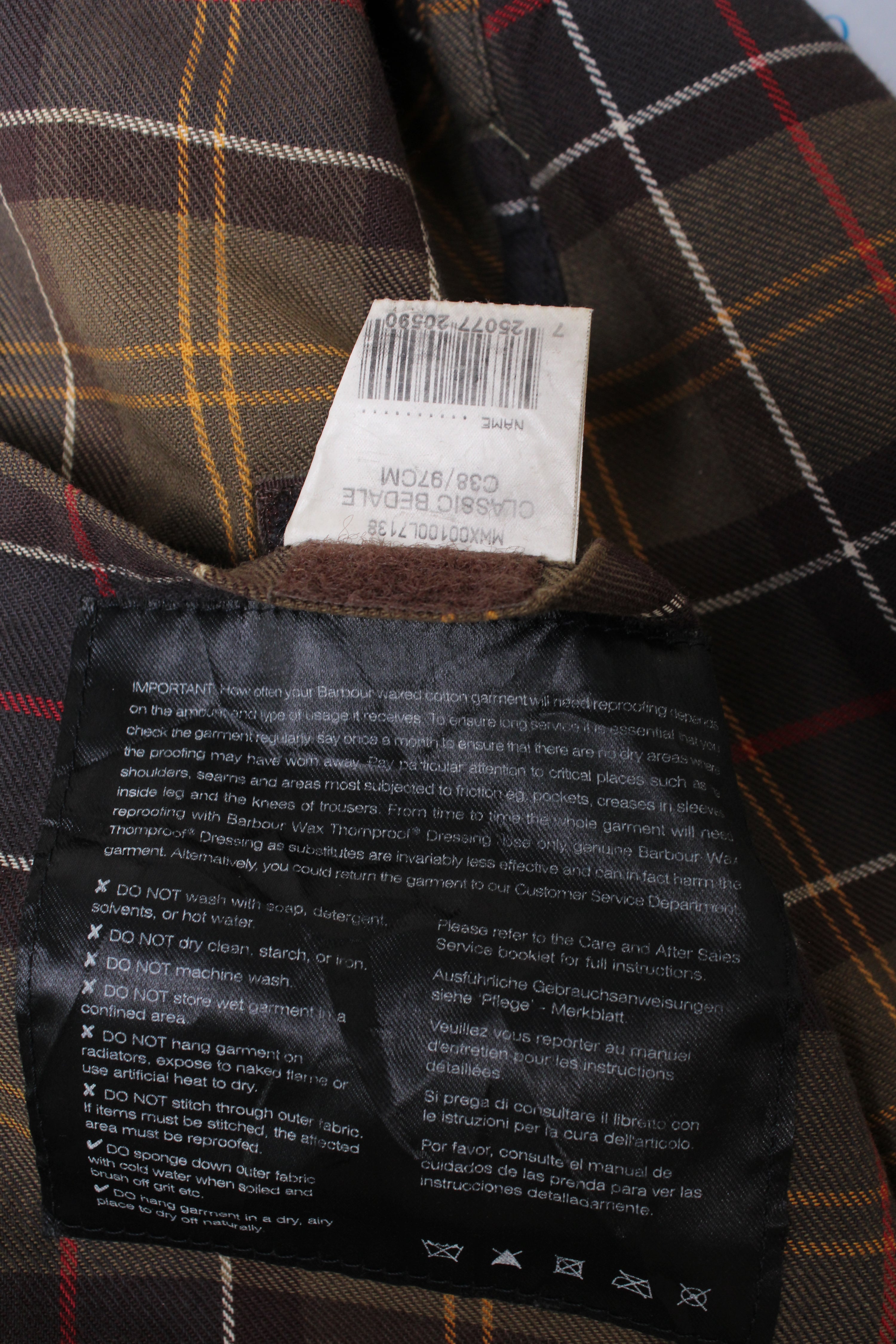 BARBOUR BEDALE WAXED JACKET GREEN - S/M