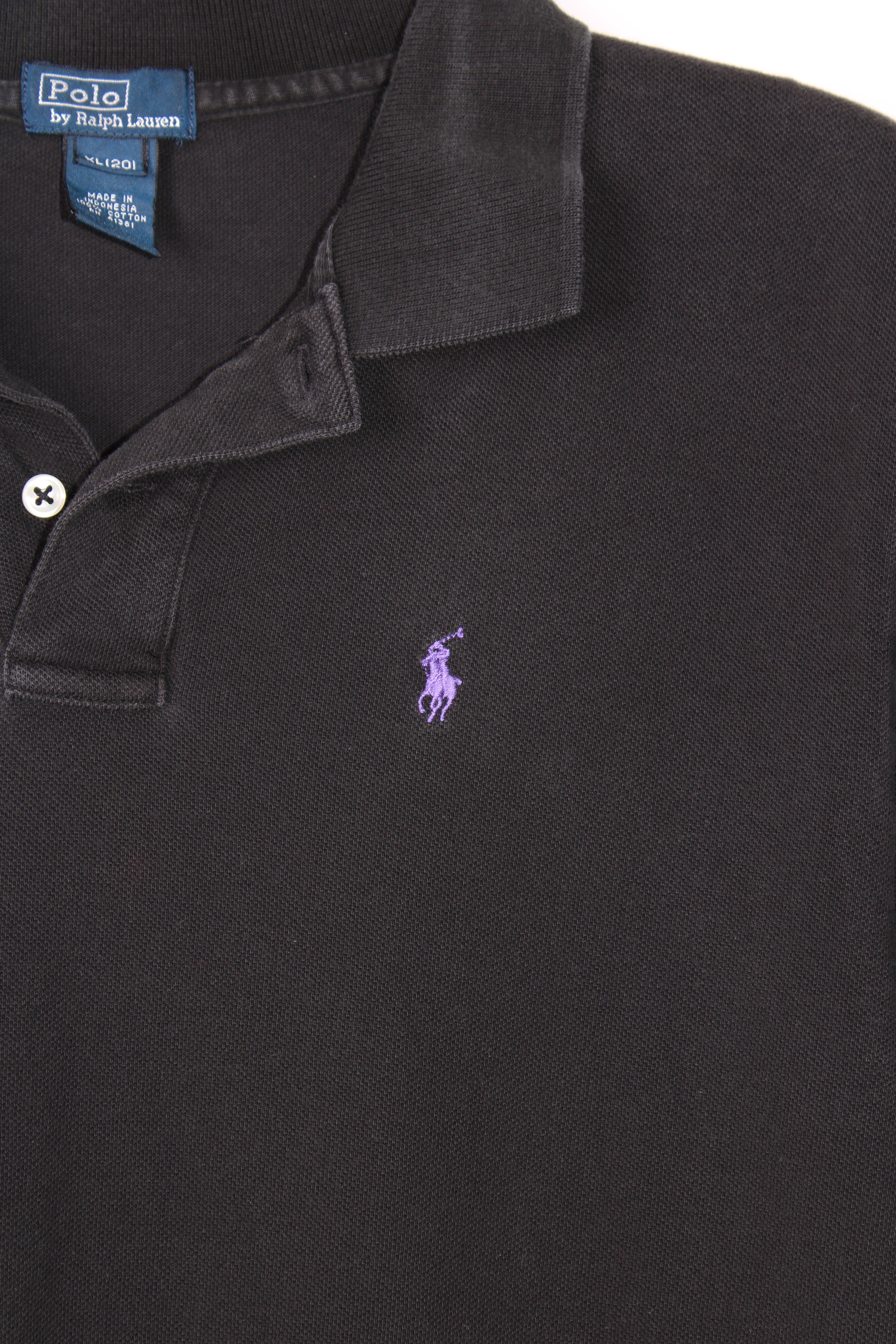RALPH LAUREN POLO SHIRT BLACK - XL