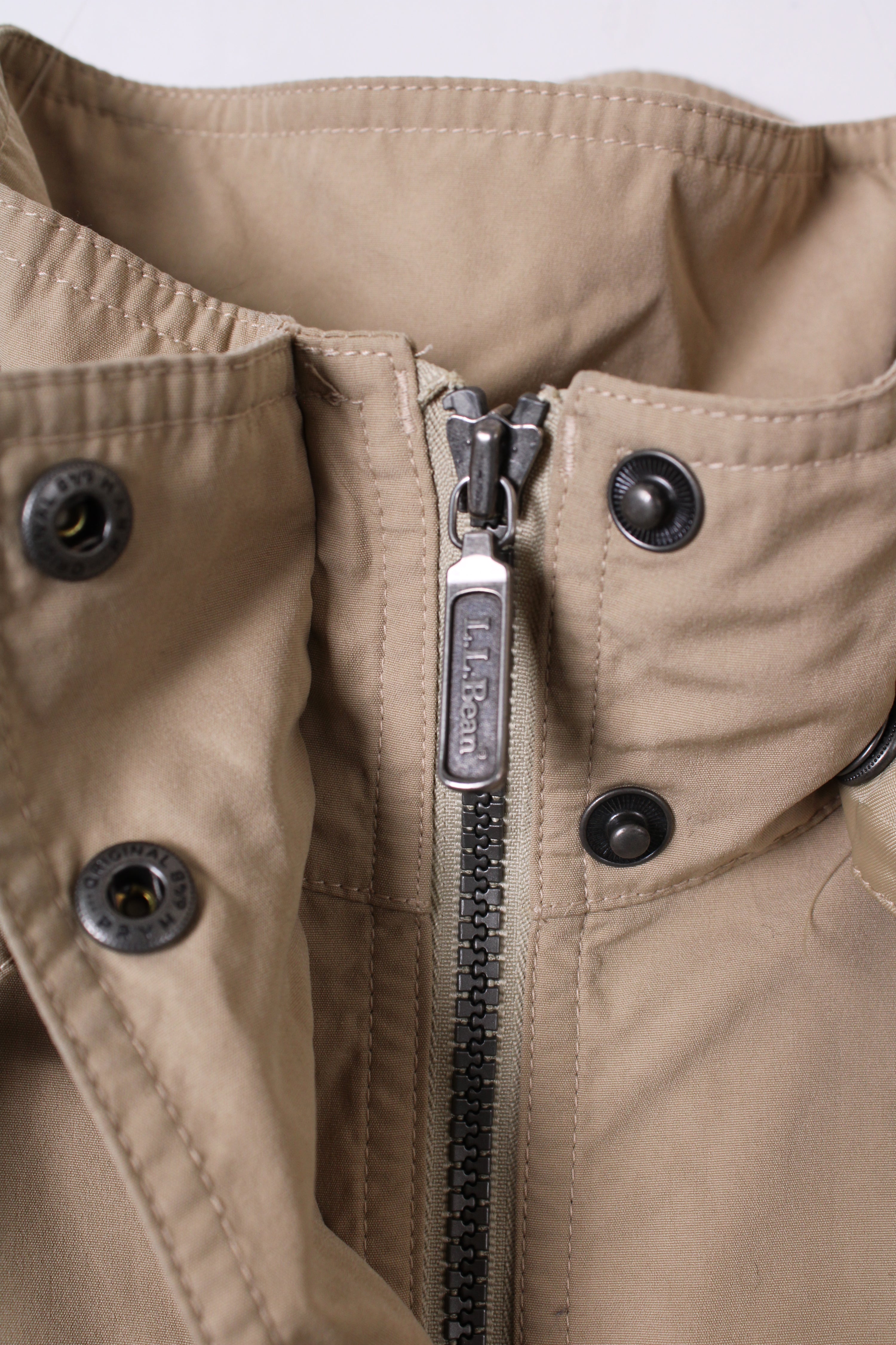 VINTAGE LL BEAN LONG PARKA BEIGE - S/M