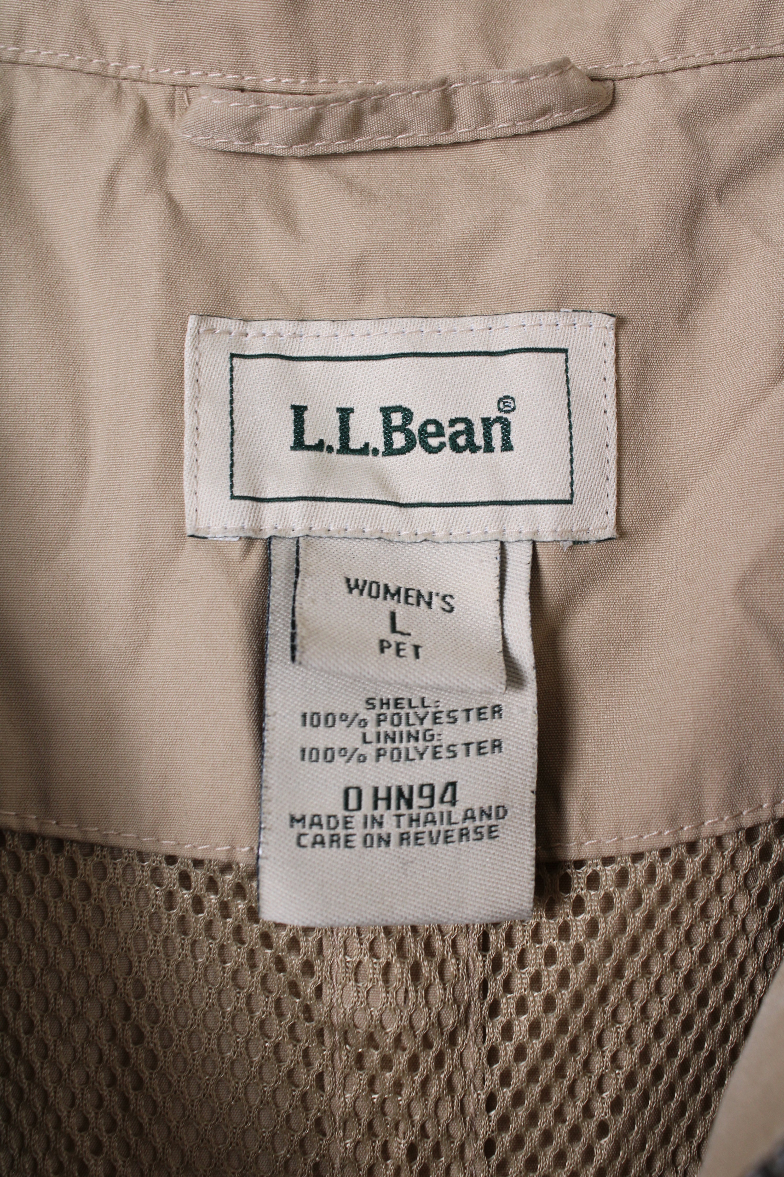 VINTAGE LL BEAN LONG PARKA BEIGE - S/M