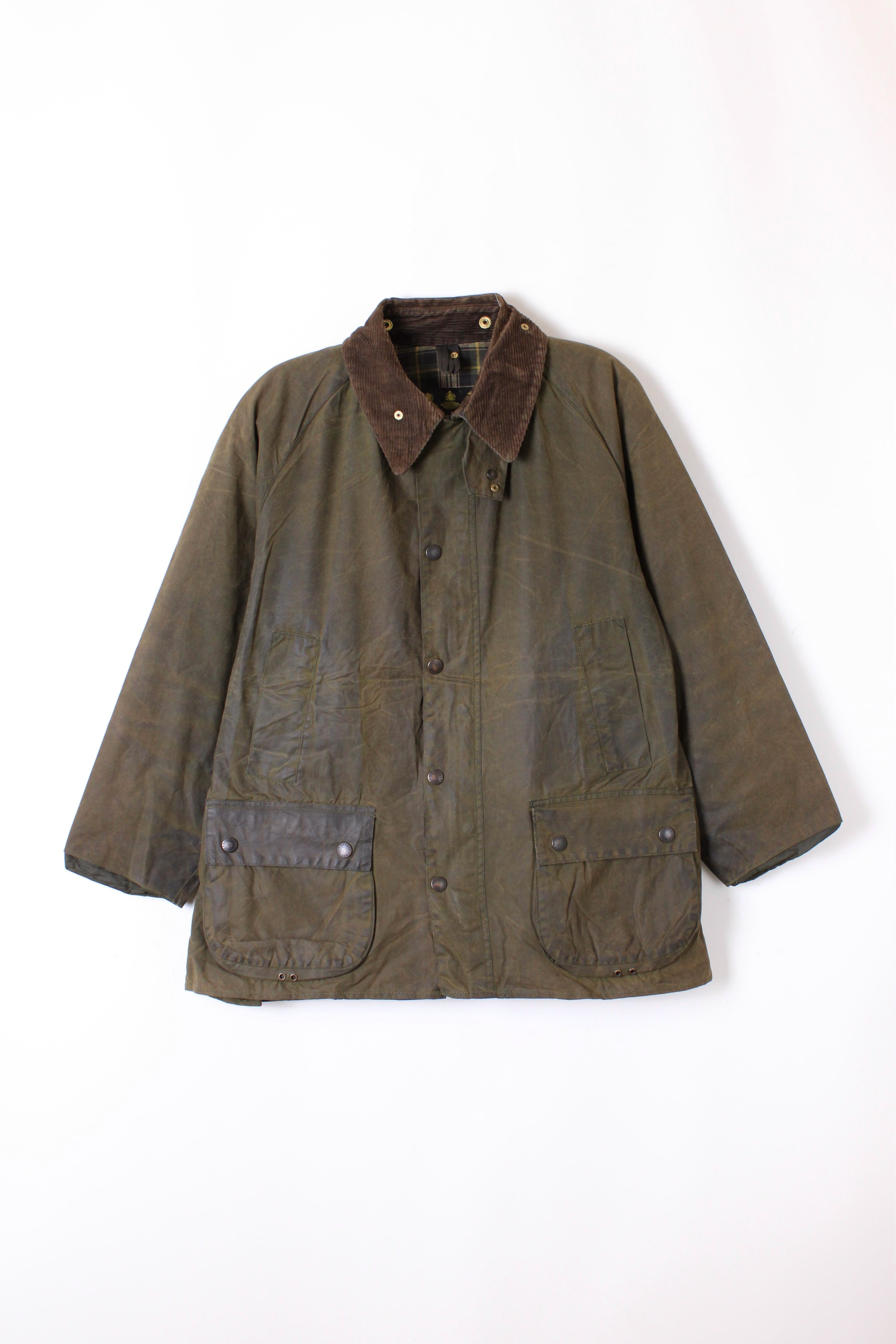 BARBOUR BEDALE WAXED JACKET GREEN - L/XL