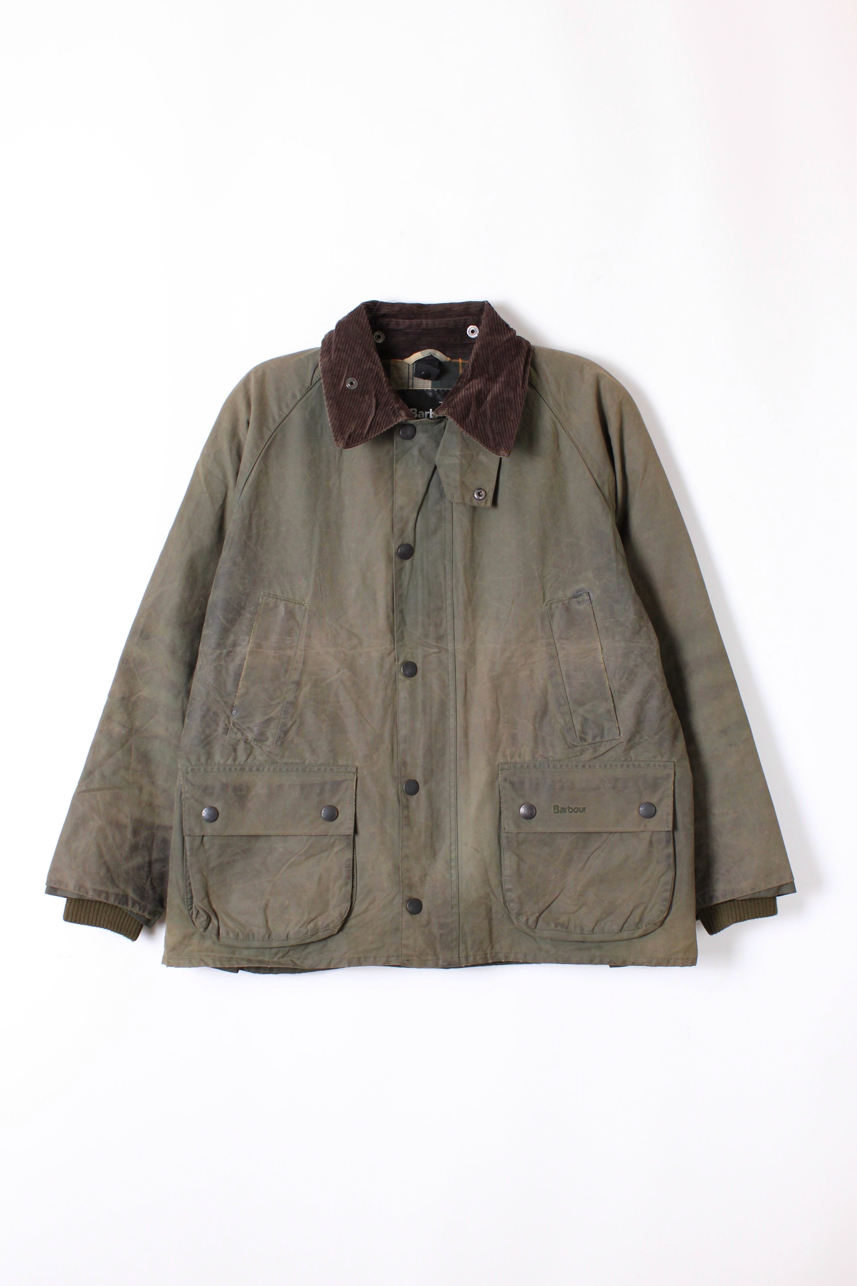 BARBOUR BEDALE WAXED JACKET GREEN - S/M