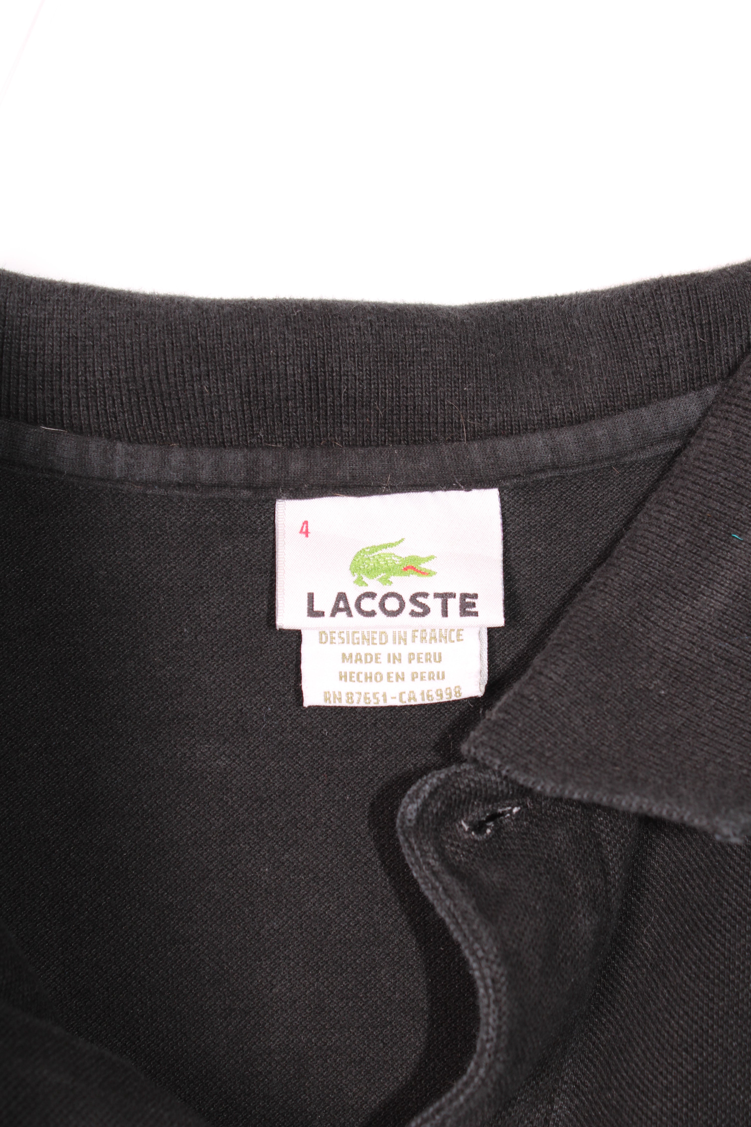 LACOSTE POLO SHIRT BLACK - M